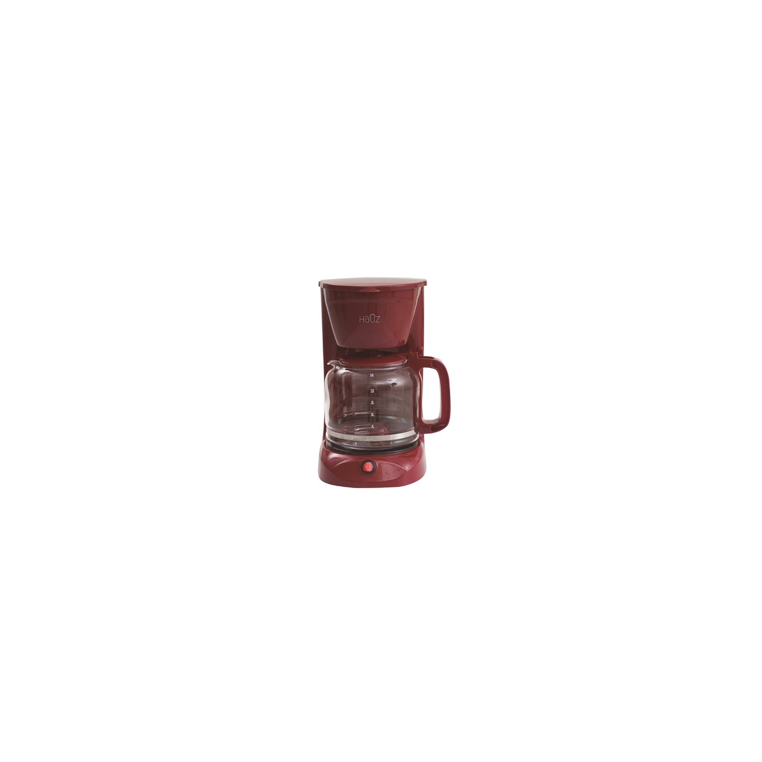 Hauz 12 Cup 1.8L Coffee Maker Red