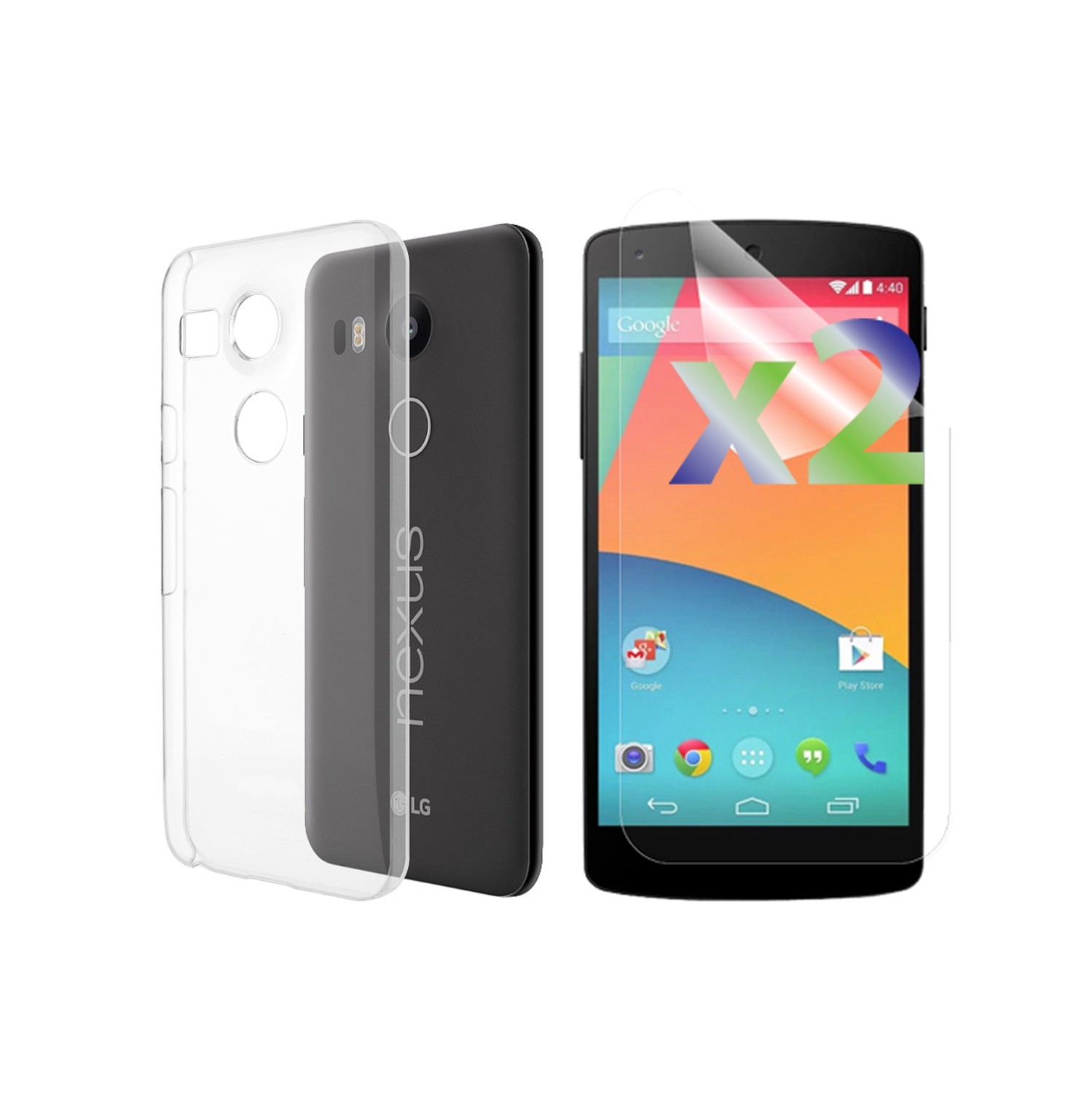 Étui souple ajusté d’Exian pour Nexus - transparent