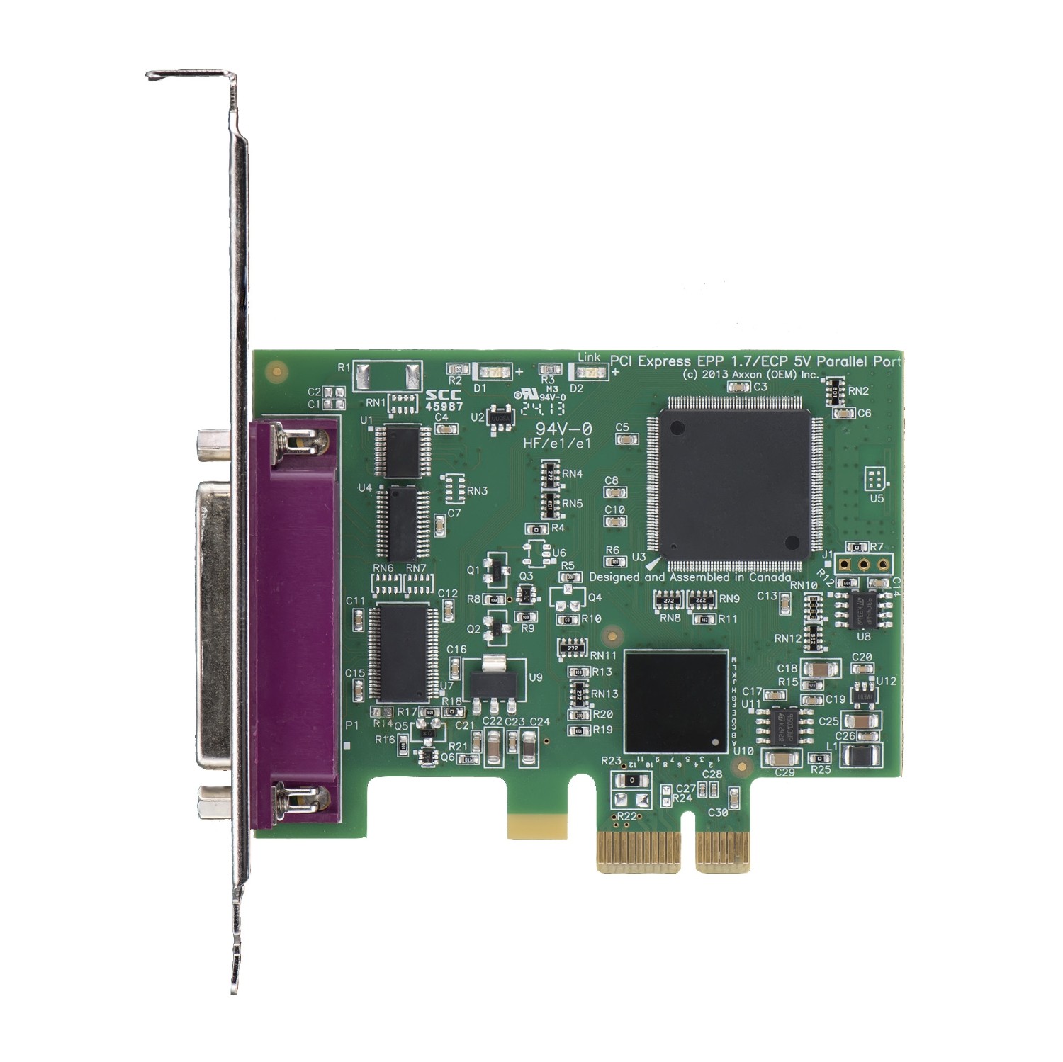 Axxon LF652KB PCI Express IEEE1284 Parallel Port Host Adapter