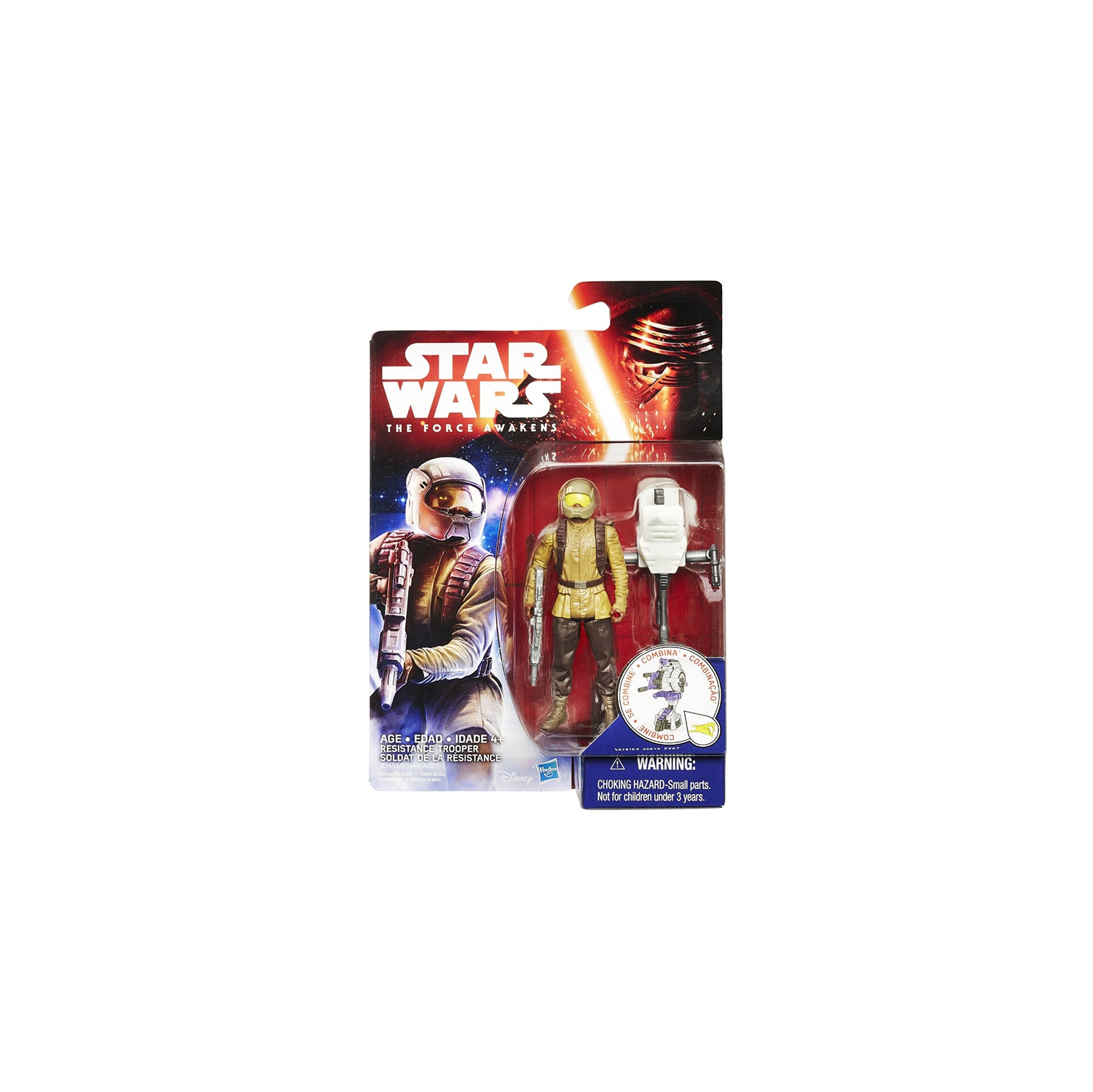 Star Wars The Force Awakens figurine de 3.75 po Jungle et Wave spatiale 1 - soldat de la résistance