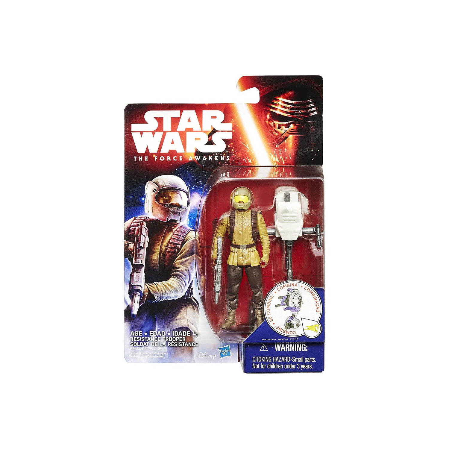 Star Wars The Force Awakens figurine de 3.75 po Jungle et Wave spatiale 1 - soldat de la résistance