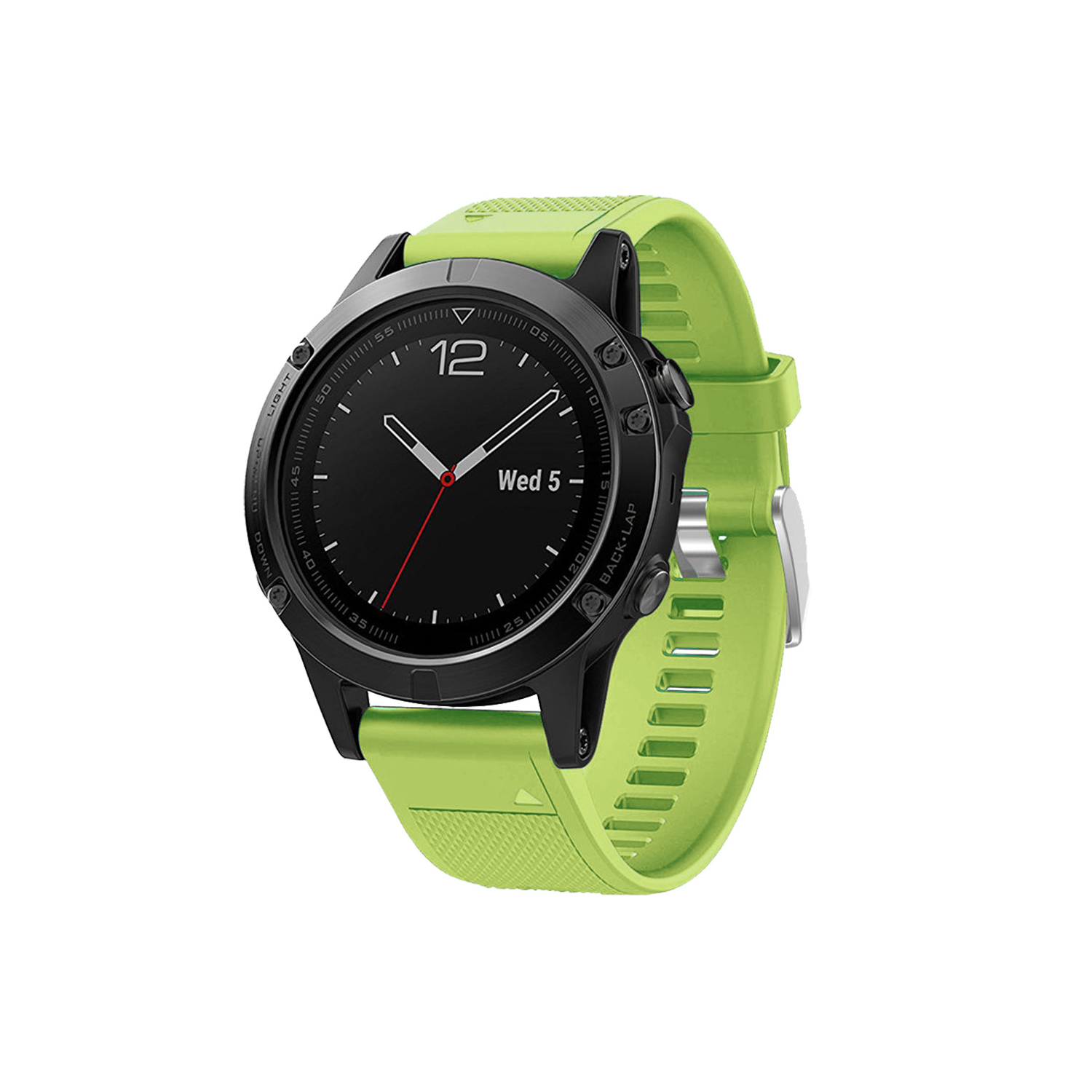 Bracelet de remplacement de StrapsCo pour Fenix 5 en couleur vert lime de Garmin