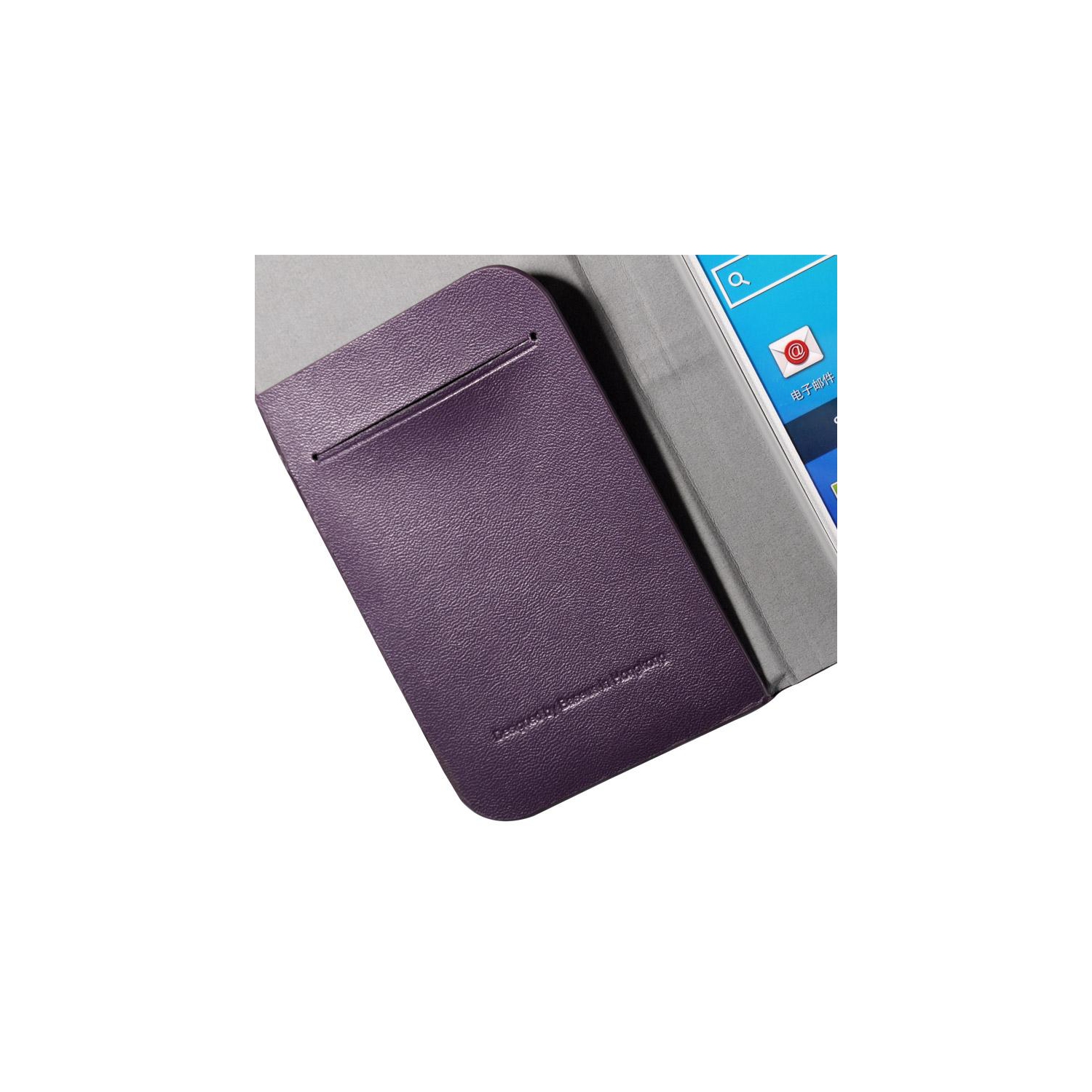 BASEUS diary leather case samsung notepad srs galaxy g-s4 purple