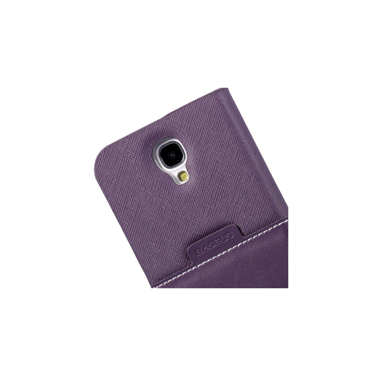 BASEUS diary leather case samsung notepad srs galaxy g-s4 purple