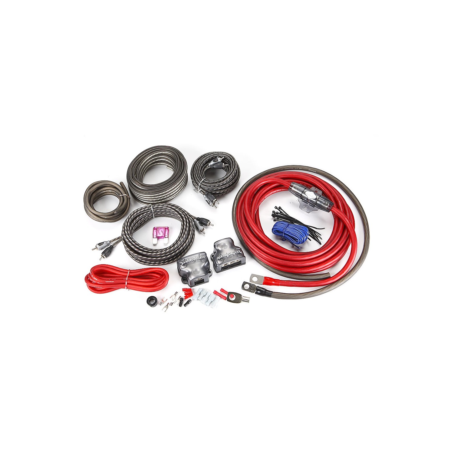 Rockford Fosgate RFK4D 4 AWG Complete Dual Amp Installation Kit