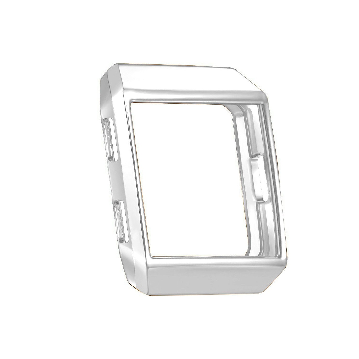 Soft Silicone Protector Case Cover for Smart Watch Fitbit Ionic-Sliver