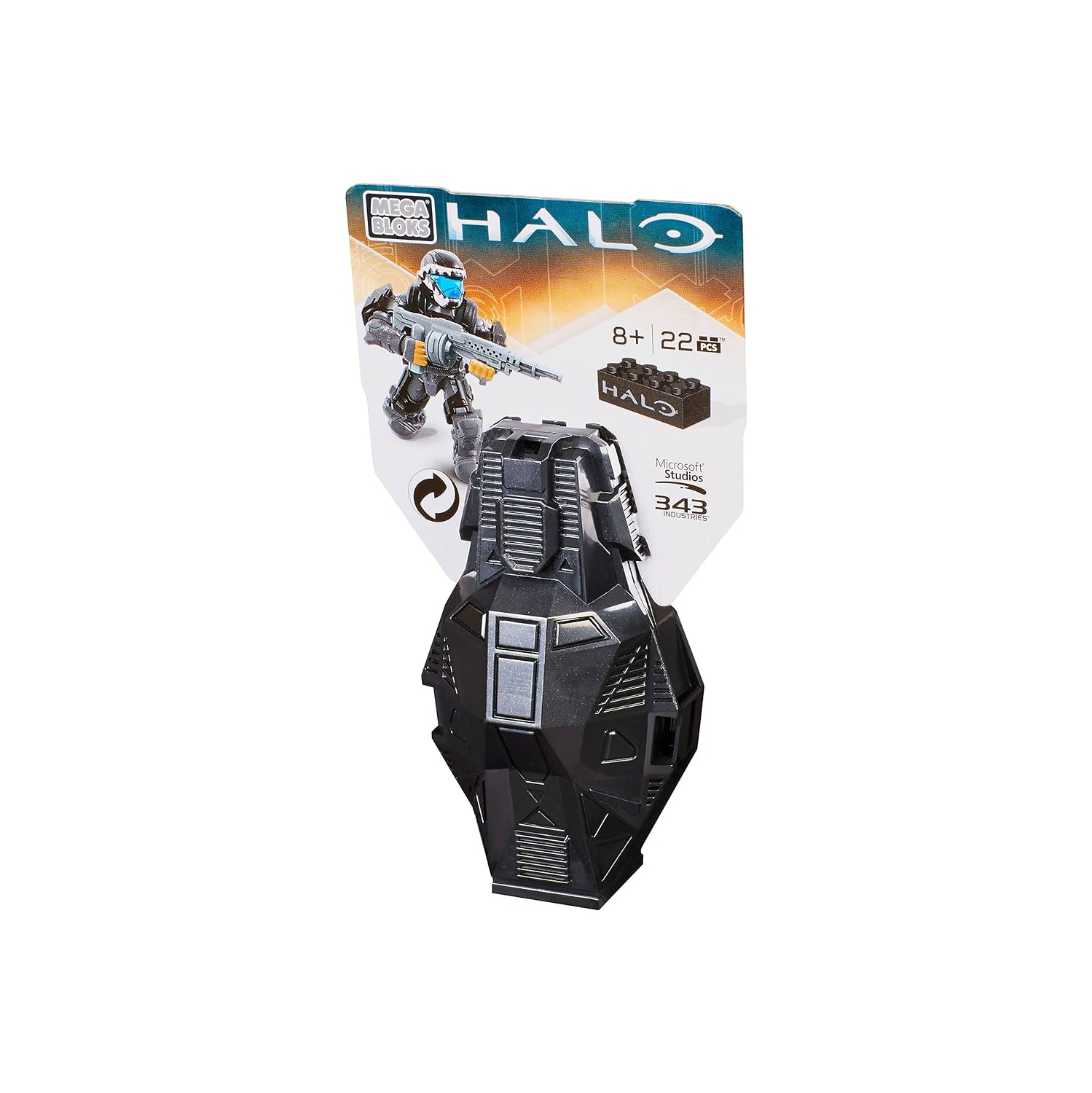 Mega Bloks Halo Drop Pod Metallic Stealth Odst Toy Figure