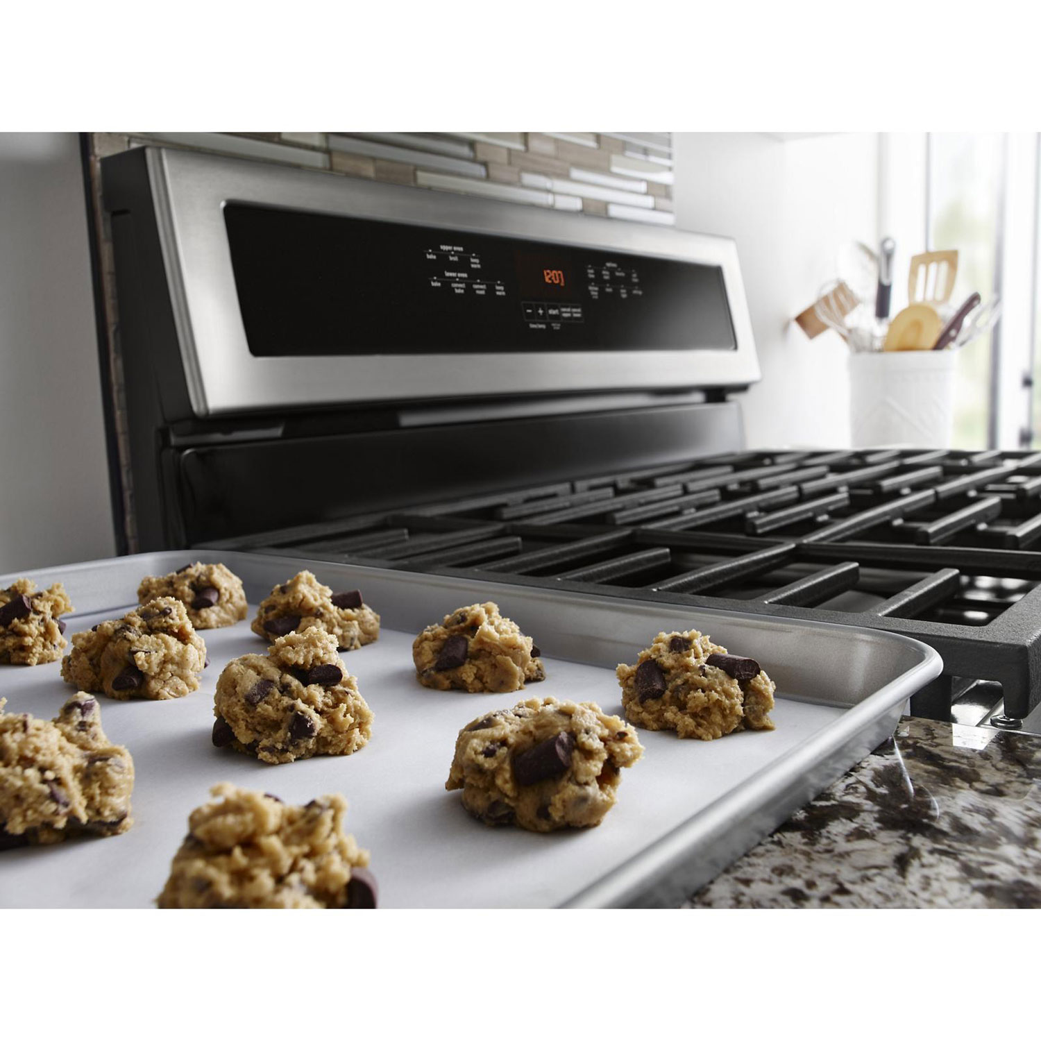 Maytag 30" 6.0 Cu. Ft. Double Oven 5-Burner Freestanding Gas Range - Stainless Steel