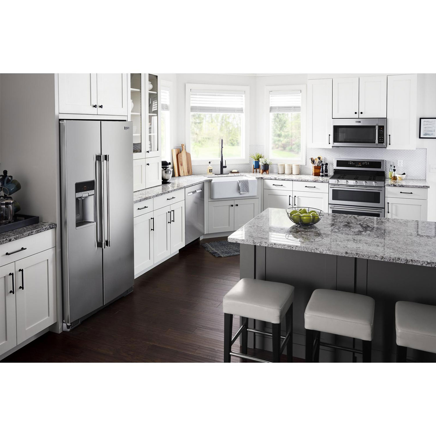 Maytag 30" 6.0 Cu. Ft. Double Oven 5-Burner Freestanding Gas Range - Stainless Steel