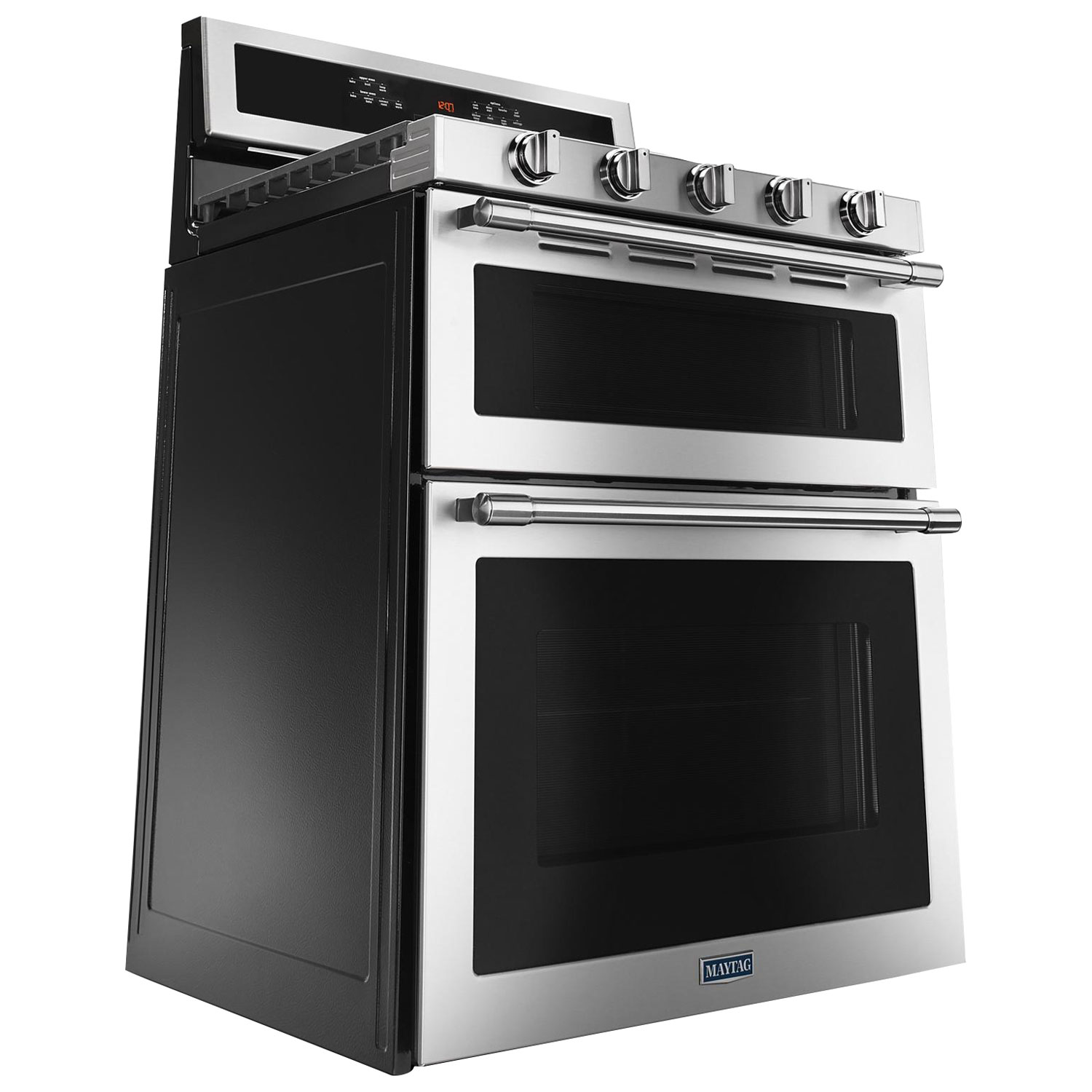 Maytag 30" 6.0 Cu. Ft. Double Oven 5-Burner Freestanding Gas Range - Stainless Steel