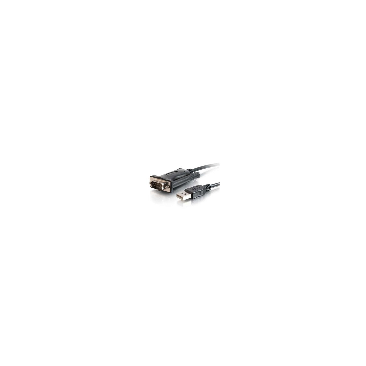 C2G / CABLES TO GO 26887 TRULINK USB TO DB9 MALE SERIAL RS232 ADAPTER CABLE, BLACK