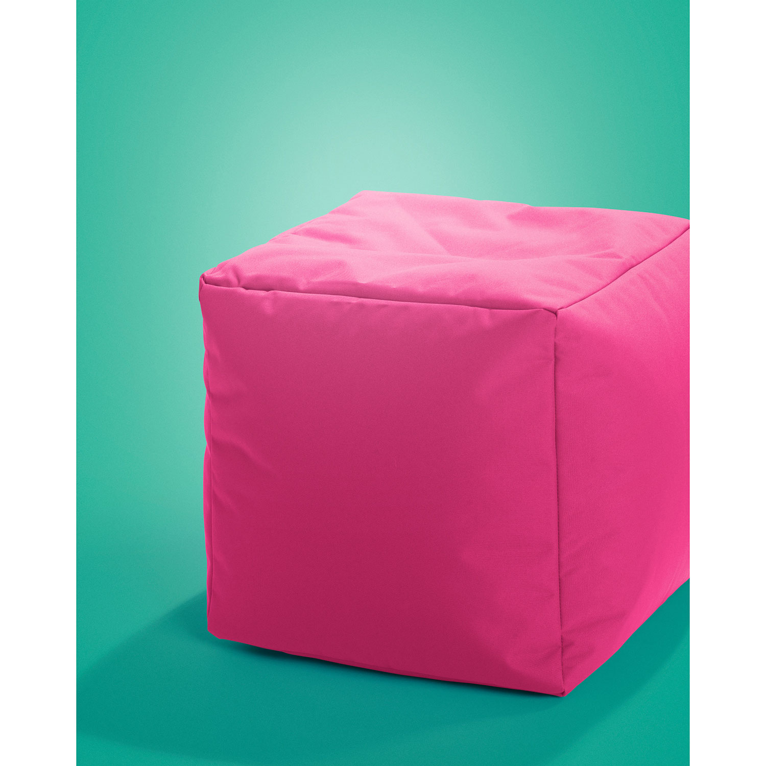 Fauteuil poire contemporain Cube Brava - Rose