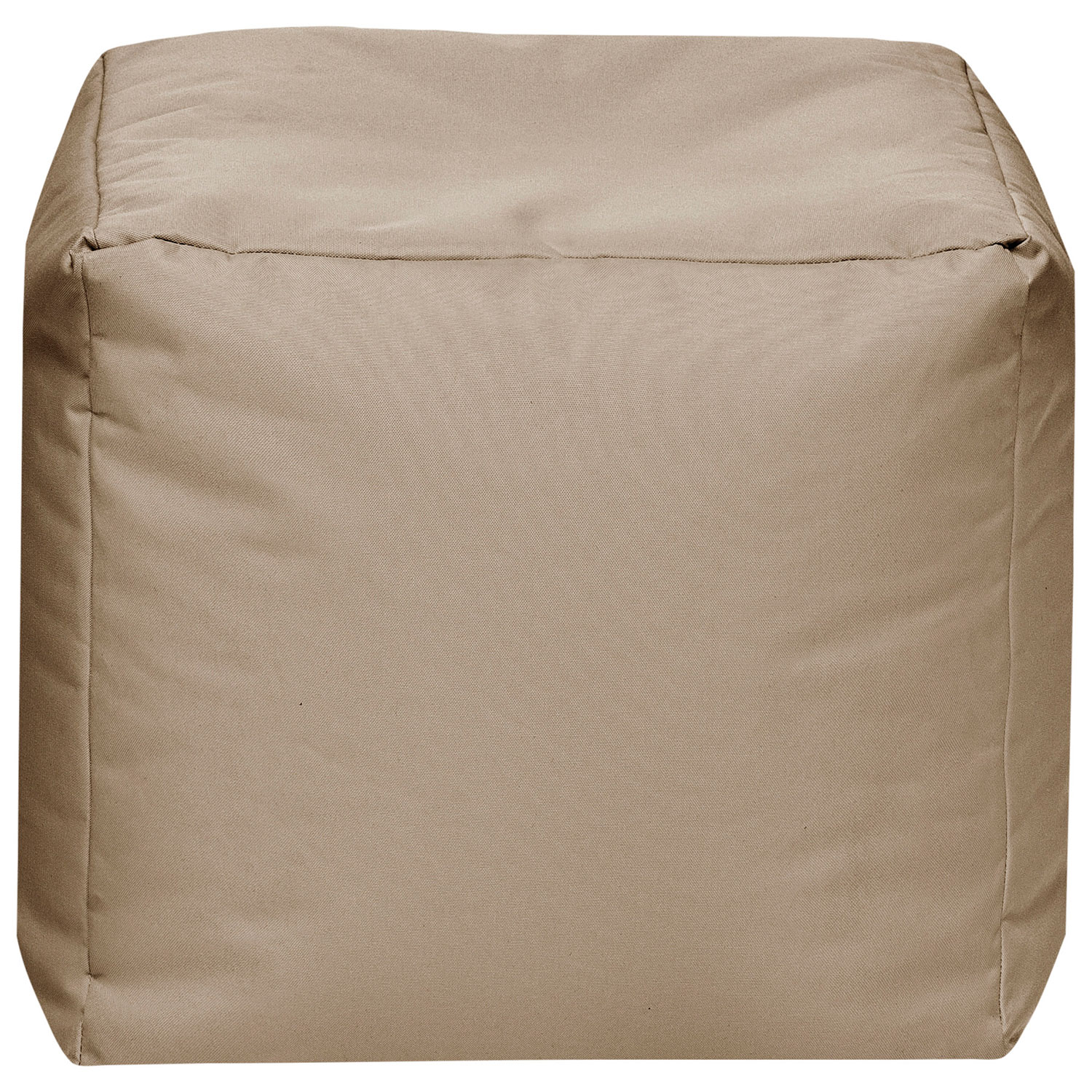 Cube Brava Contemporary Bean Bag Chair - Khaki