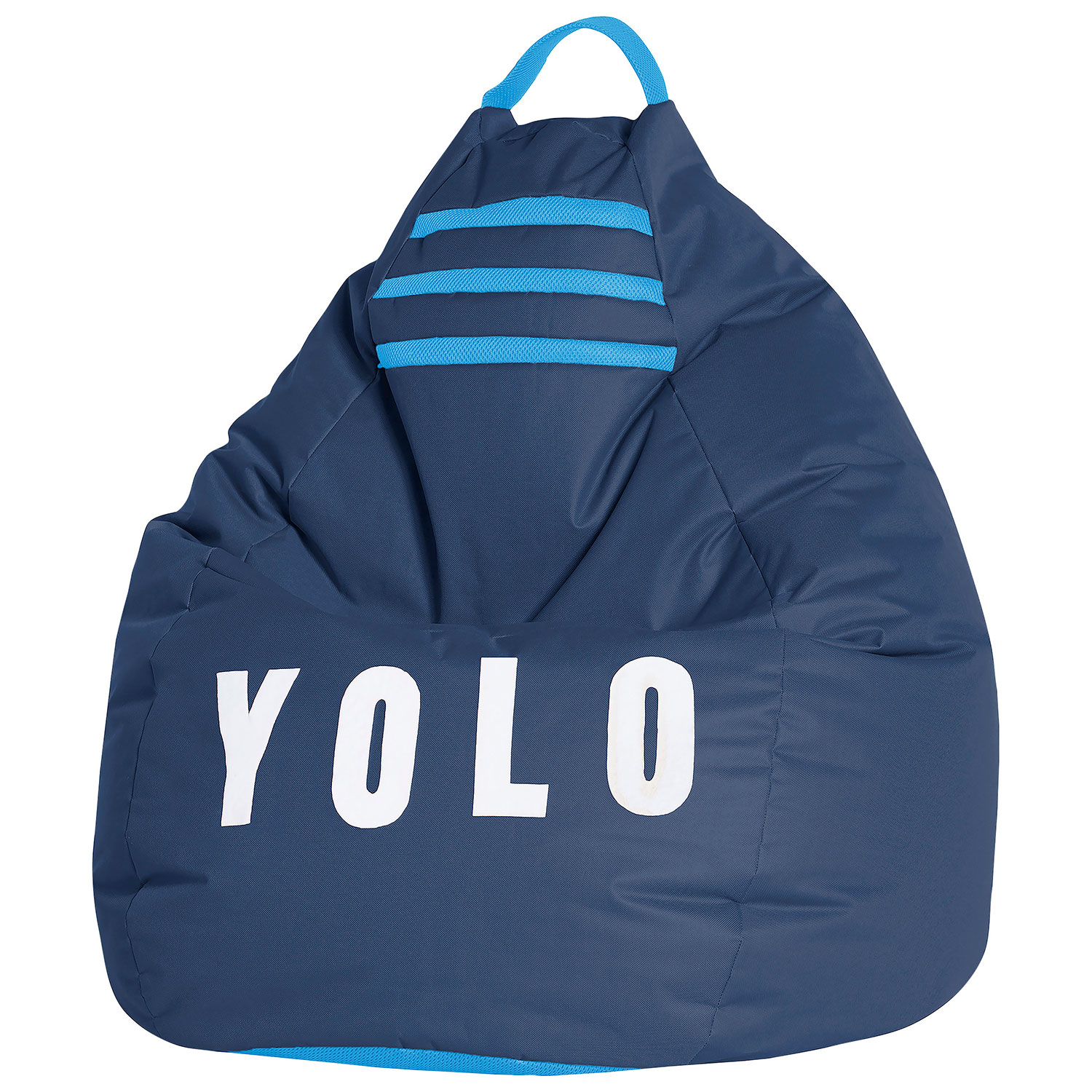 Yolo Bean Bag Contemporary Bean Bag Chair - Navy