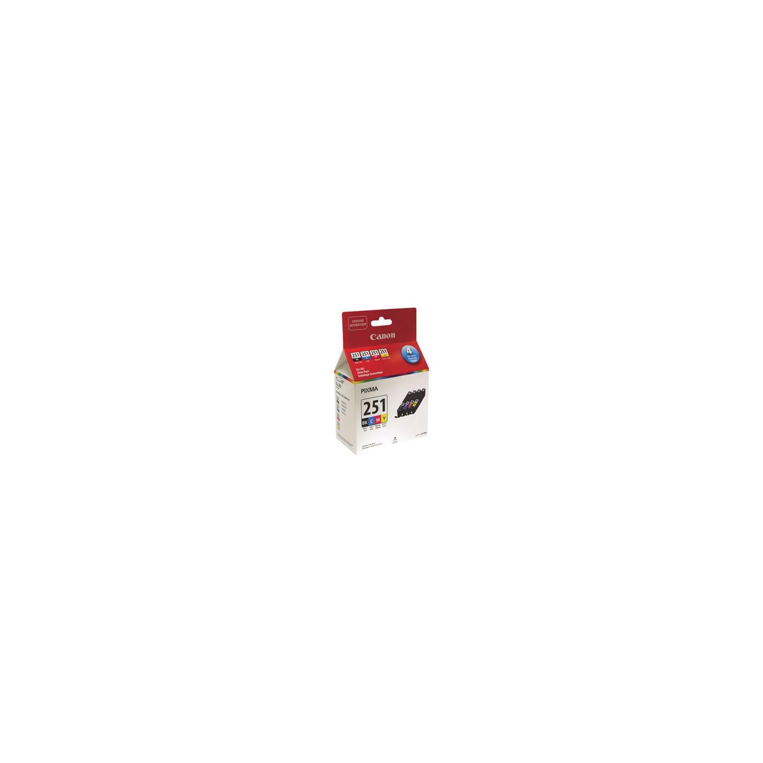 CANON GENUINE CLI-251 BK, C, MANDY INK VALUE PACK 6513B009