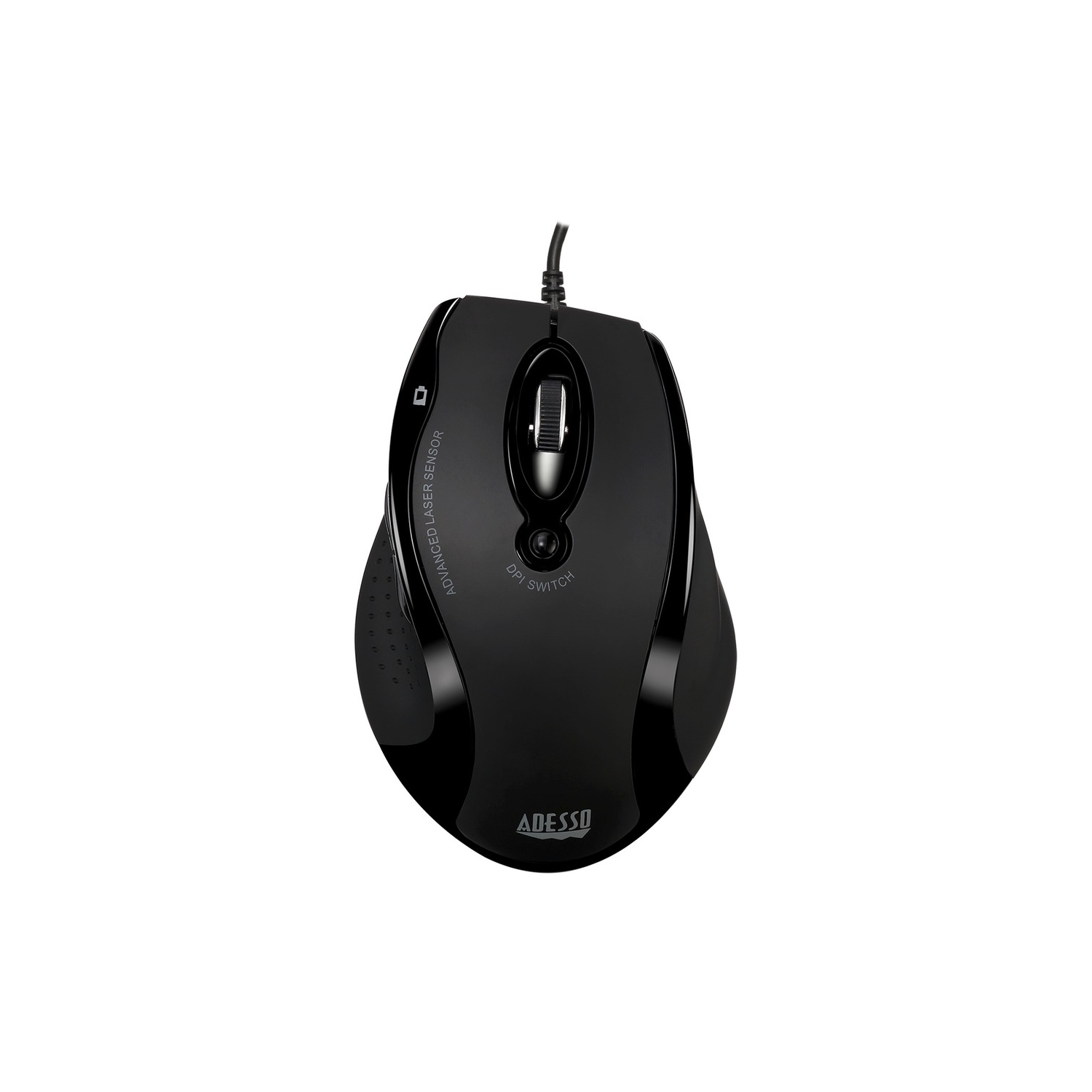 Adesso USB Ergonomic Optical Mouse with Adjustable DPI