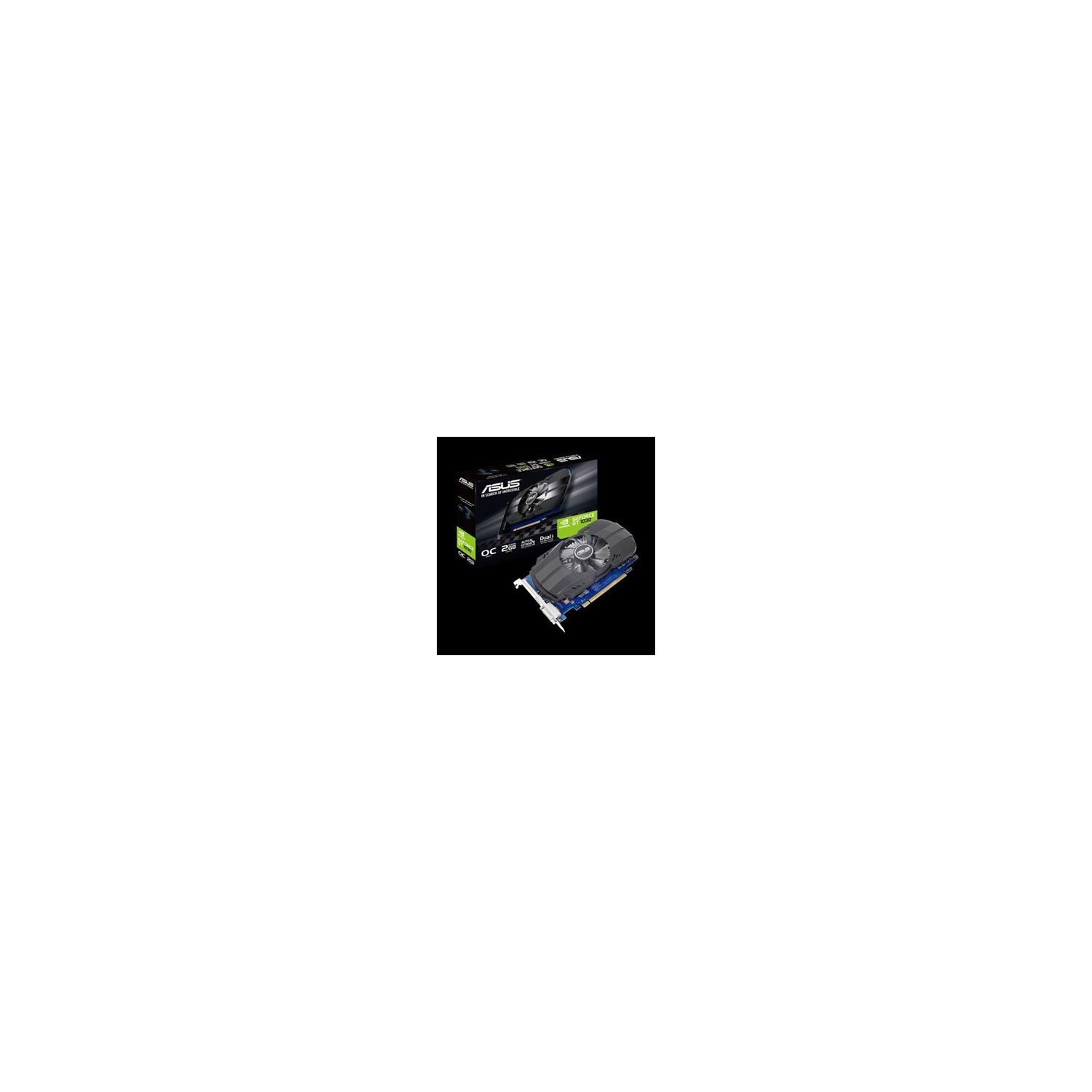 ASUS VIDEO CARD PH-GT1030-O2G GEFORCE GT 1030 2GB GDDR5 PCI EXPRESS 64BIT HDMI/DVI/HDCP RETAIL
