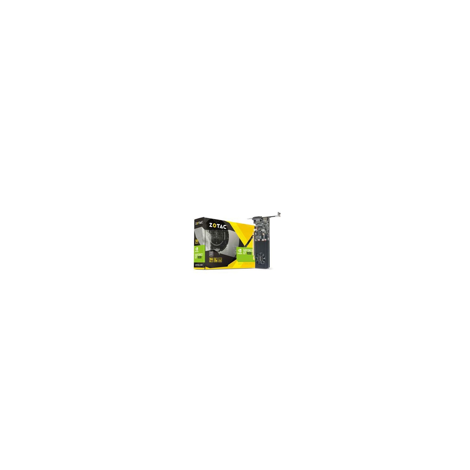ZOTAC GEFORCE GT 1030 2GB GDDR5 64-BIT PCIE 3.0 DIRECTX 12 HDCP READY LOW PROFILE VIDEO CARD ZT-P10300A-10L