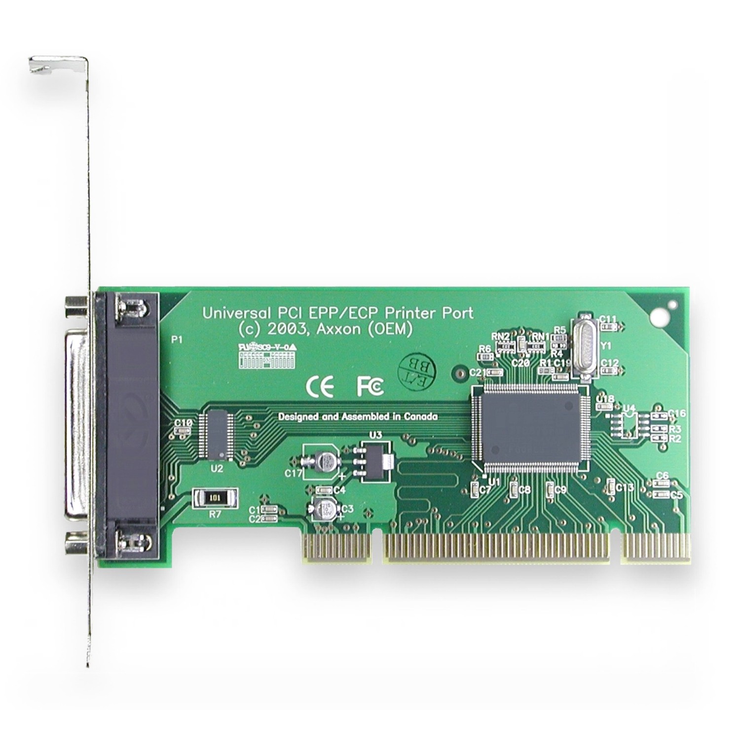 Axxon LF534KB Universal PCI EPP/ECP Parallel Port Adapter Card