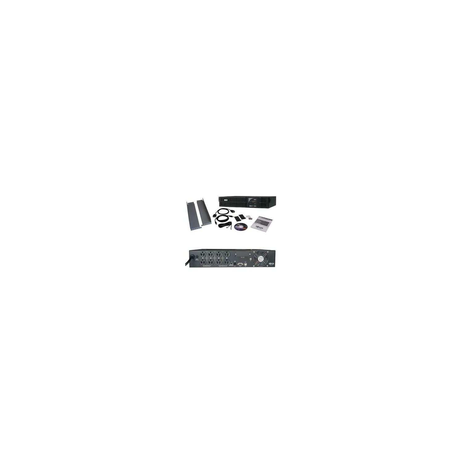 Tripp Lite 1500VA Les ups intelligentes reculent, les vagues de sinus, 1350W Interactif par ligne, 2U Montage, Lcd, Usb, DB9 (SMART1500RM2U)