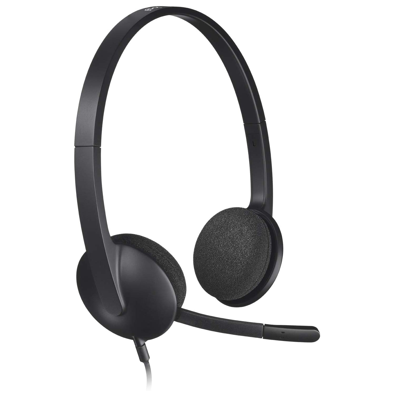 Logitech H340 Wired USB Headset, Black