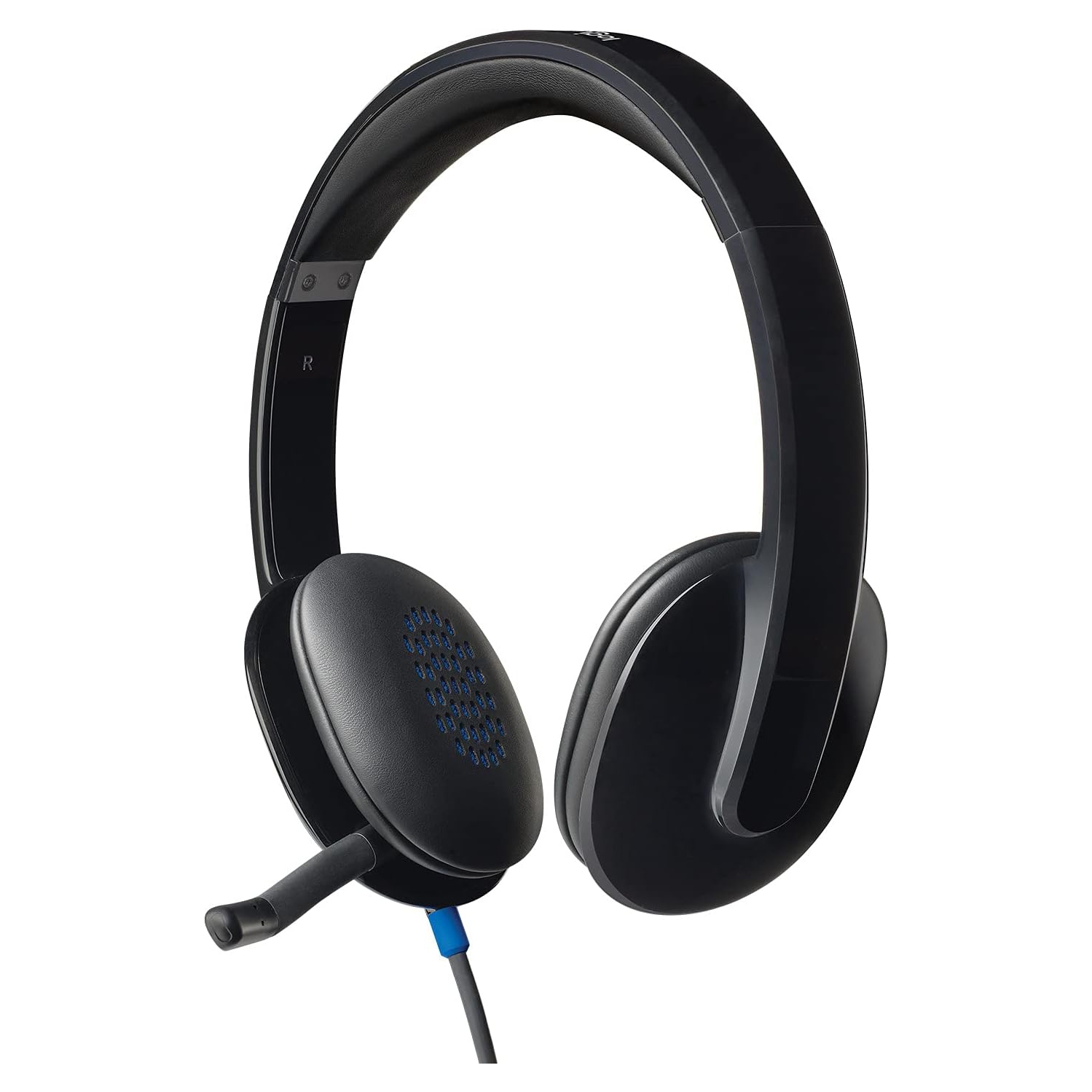 Casque d'écoute USB H540 de Logitech avec coussinets en similicuir doux et son stéréo