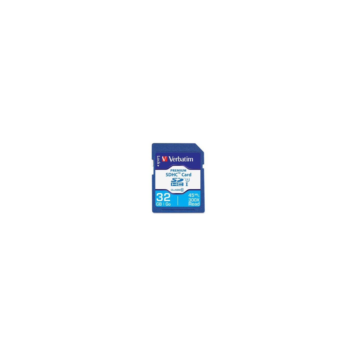 VERBATIM 32GB SECURE DIGITAL HIGH-CAPACITY (SDHC) FLASH CARD MODEL 96871