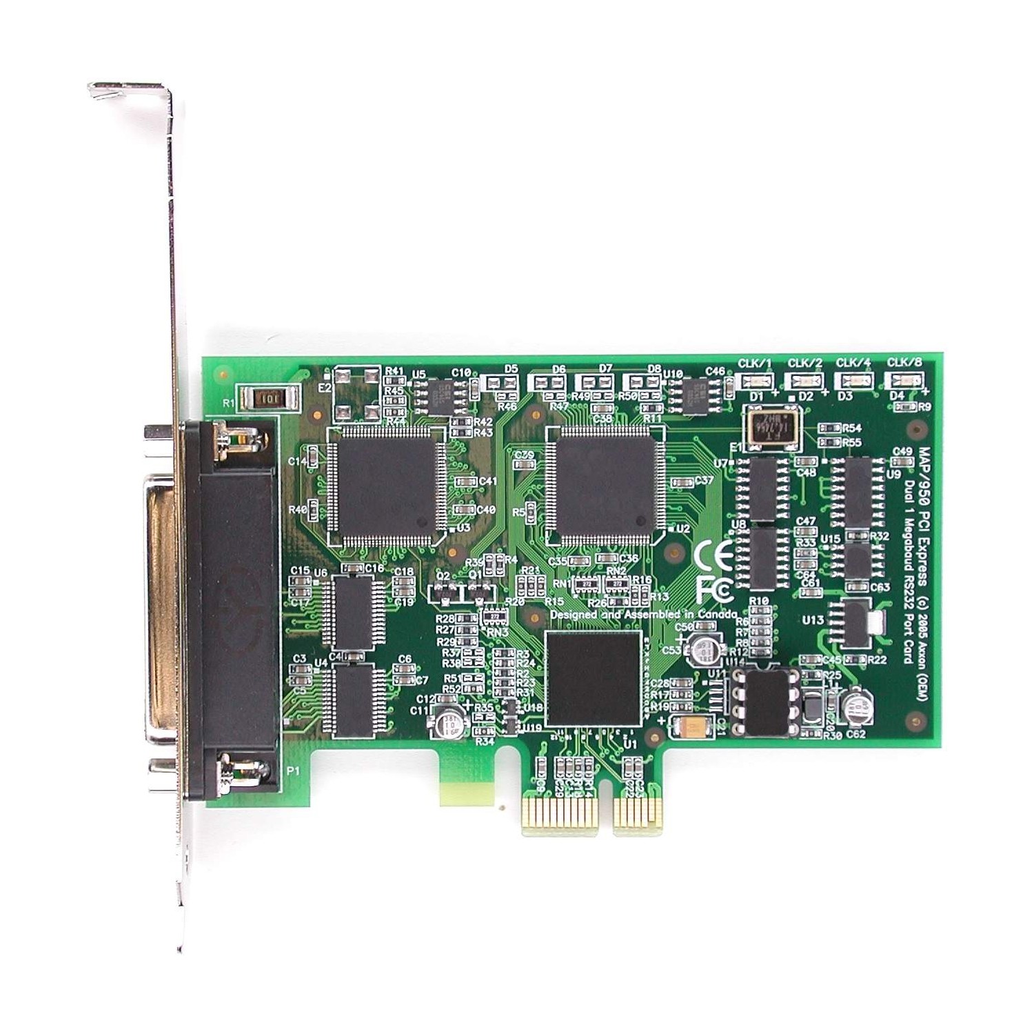 Axxon – Carte adaptateur série d’entrée/sortie RS232 à 2 ports LF658KB avec câble Dualplex, 36 po DB25M-DB9M-2