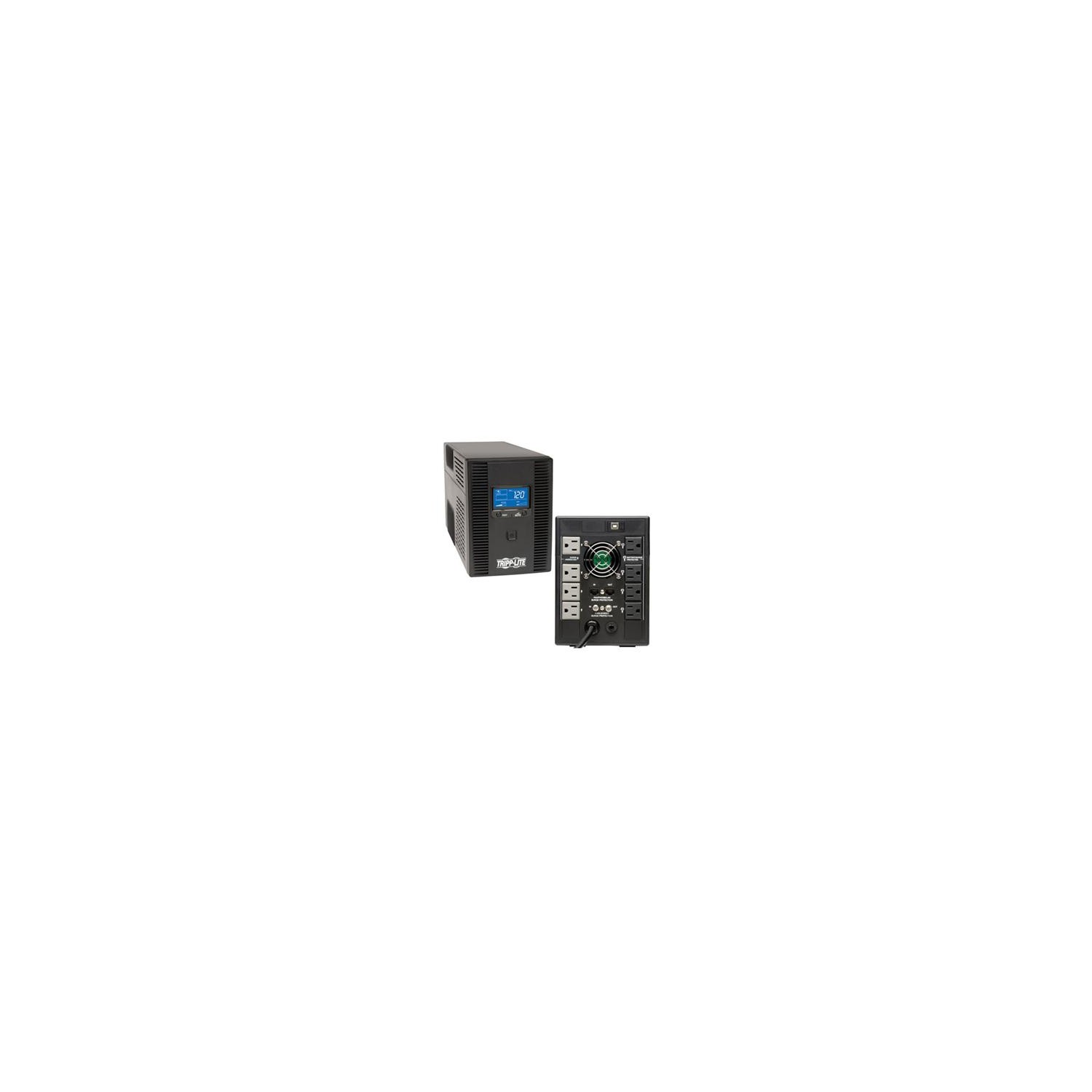TRIPP LITE UPS SMART 1300VA 720W TOWER LCD BACK UP AVR COAX RJ45 USB 1300 VA/720 W 120 V AC TOWER 4 X NEMA 5-15R, 4 X NE