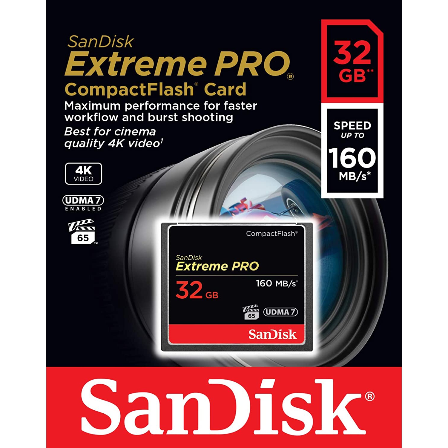 SanDisk Extreme PRO CompactFlash Memory Card