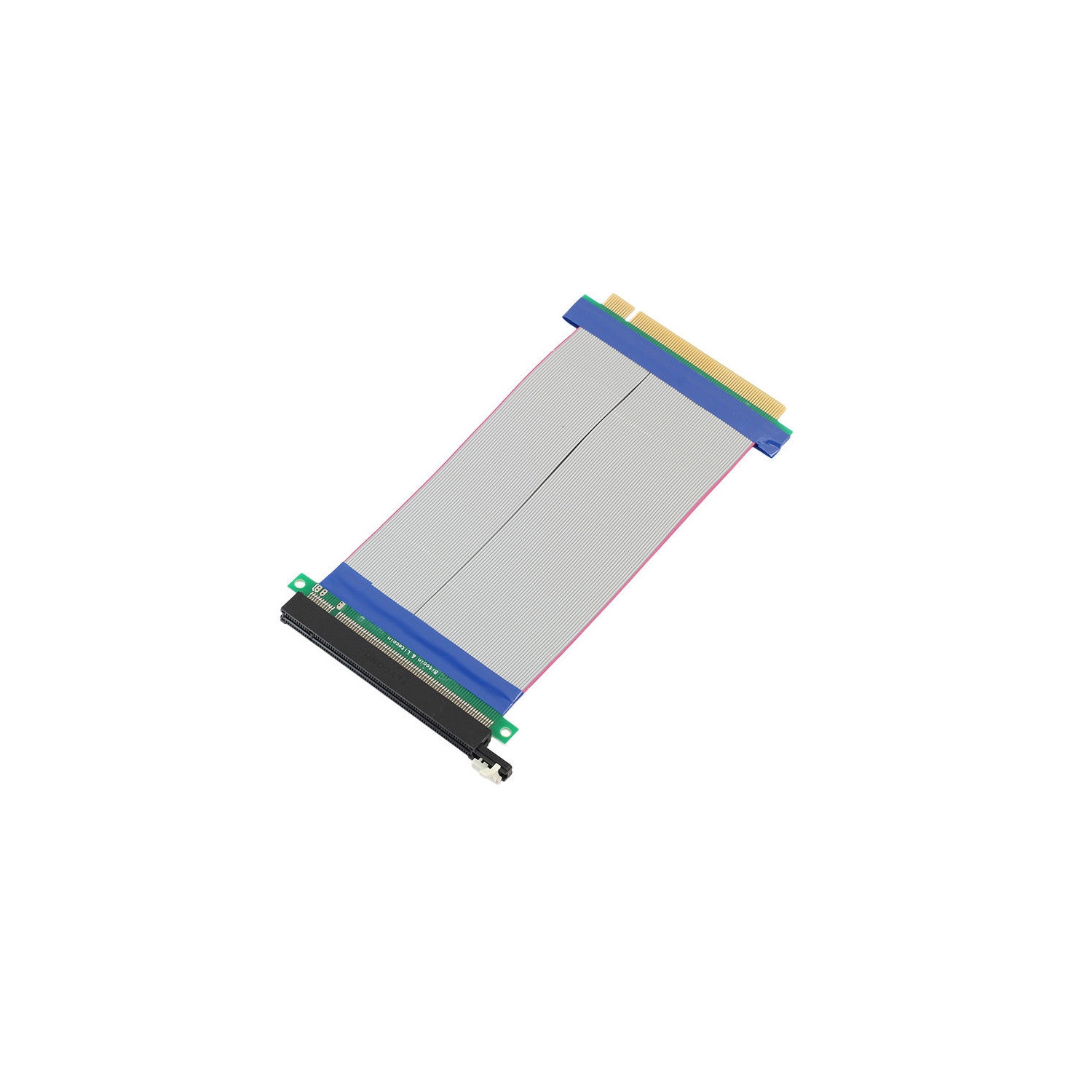 axGear PCI-Express PCI-E 16X to 16X Riser Card Ribbon Extender Extension Relocate Cable