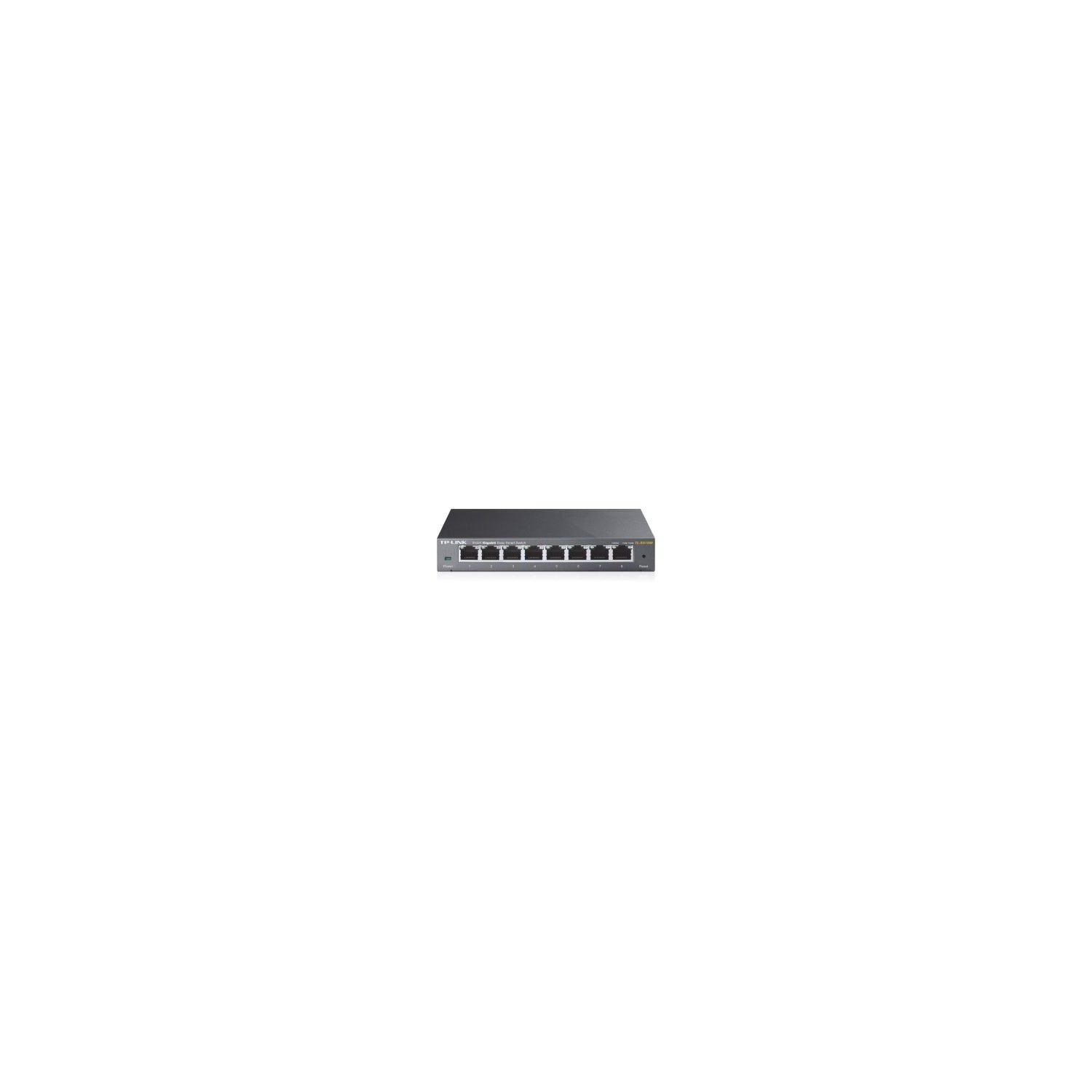 TP-LINK NETWORK TL-SG108E 8-PORT 10/100/1000MBPS RJ45 GIGABIT EASY SMART SWITCH RETAIL