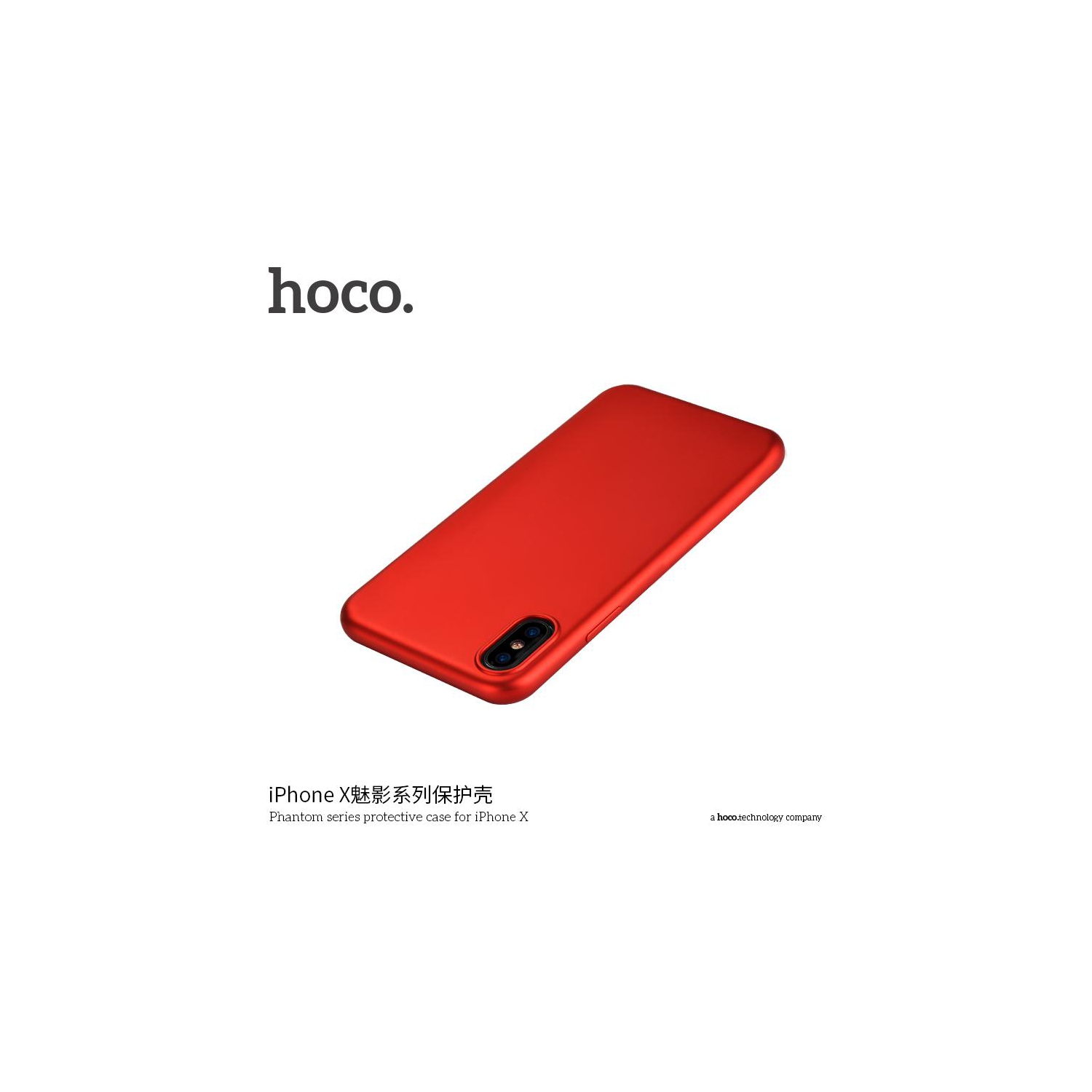 HOCO Phantom series protective case for iPHONE X Red