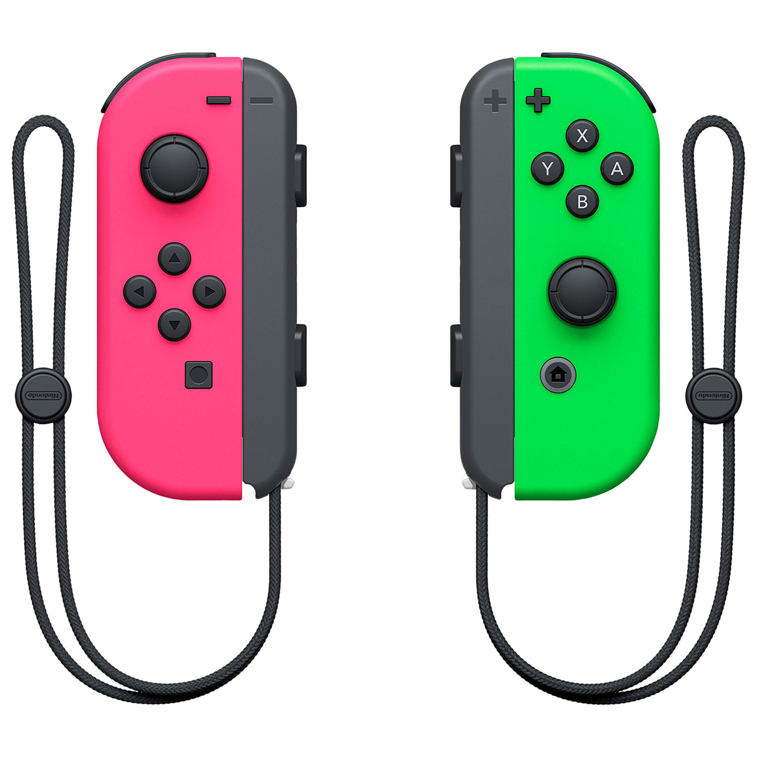 Nintendo Switch Left and Right Joy-Con Controllers - Neon Pink/Neon Green