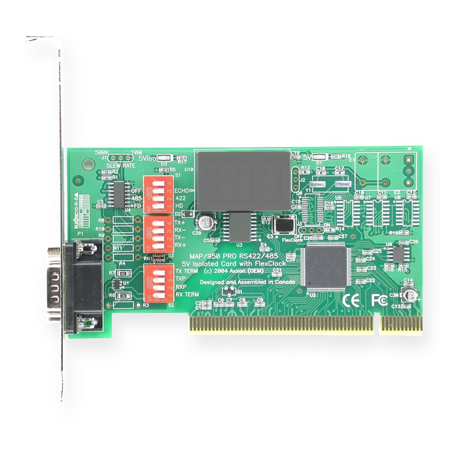 Axxon – Carte adaptateur série simple à 1 port série LF613KB PCI isolé en Galvaniquement RS422/RS485