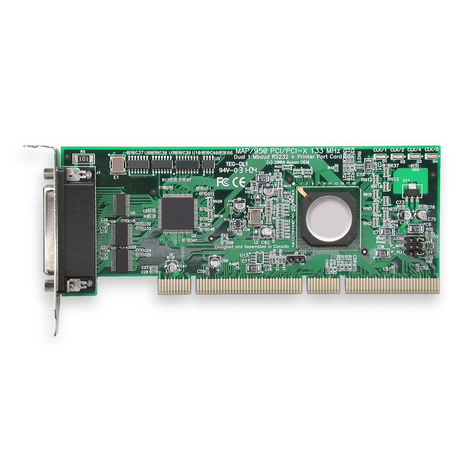 Axxon – port série double RS232 LF631KB PCI/PCI-X 133 MHz + 1 port parallèle