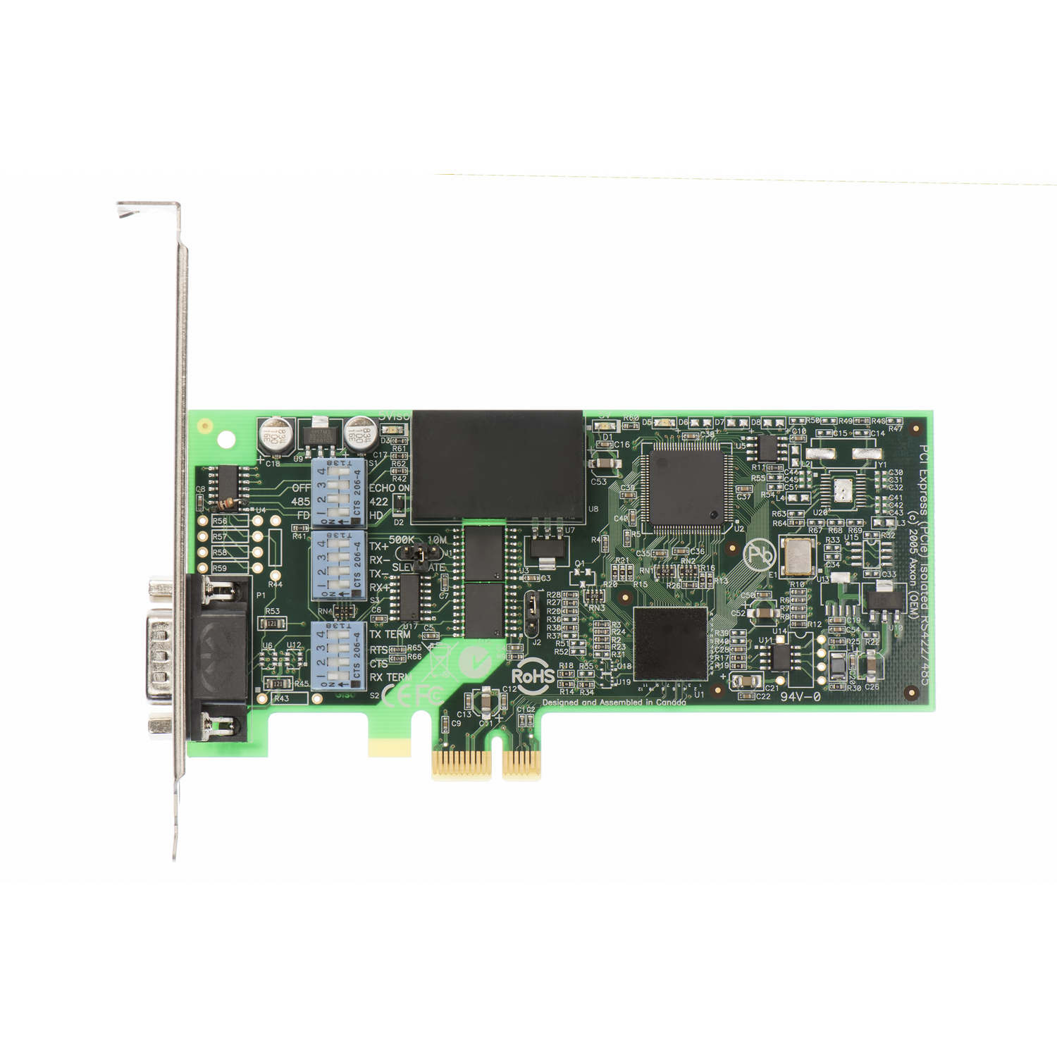 Axxon LF749KB PCIe 1 Port Galvanically Isolated RS422/RS485