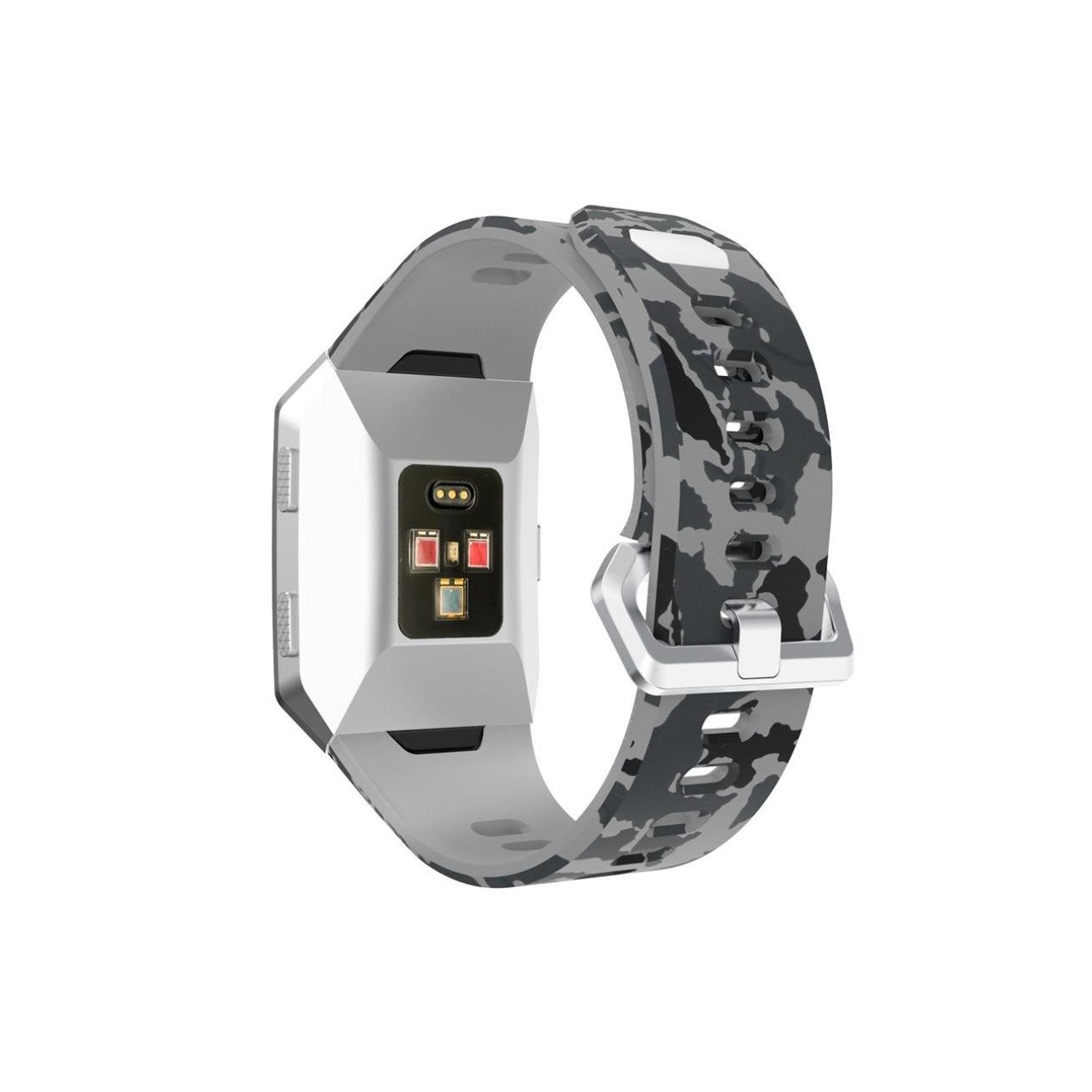 StrapsCo Camo Watch Strap Band for Fitbit Ionic in Grey