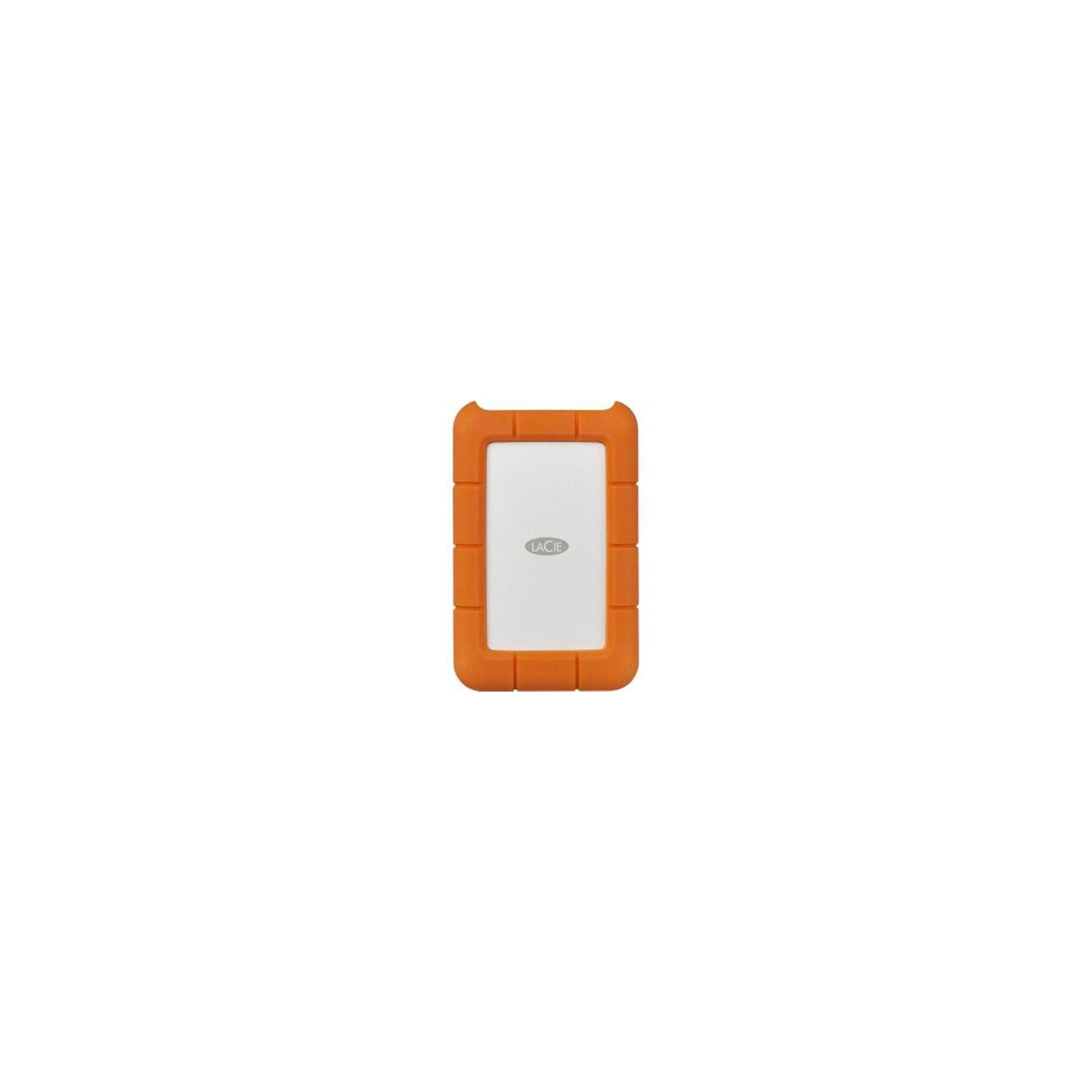 LaCie Rugged STFR4000800 4 TB Hard Drive - 2.5" Drive - External - Desktop - Orange