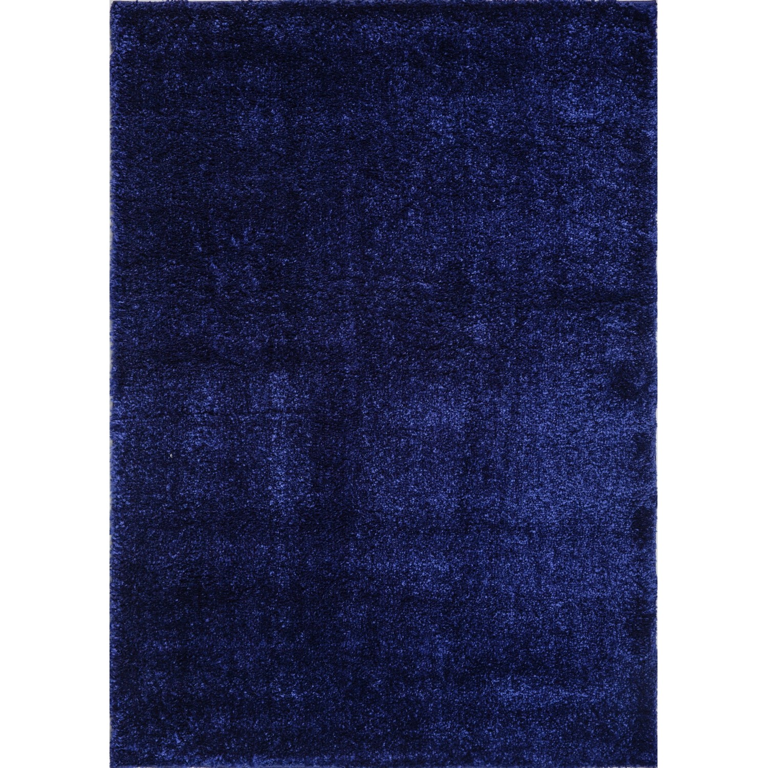 Tapis rectangulaire LA Dole Candy Shaggy 7 pi 10 po x 10 pi 6 po - Bleu marine