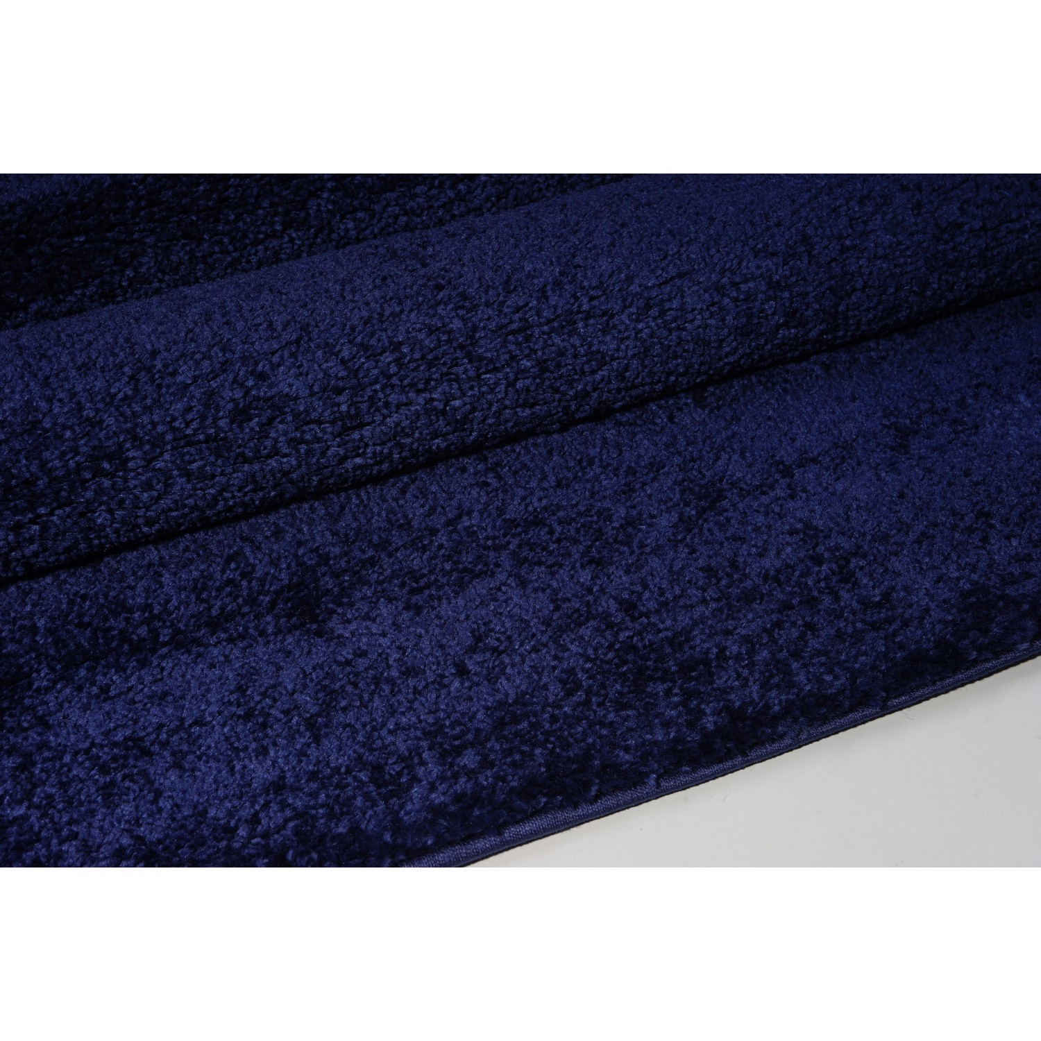 Tapis rectangulaire LA Dole Candy Shaggy 7 pi 10 po x 10 pi 6 po - Bleu marine