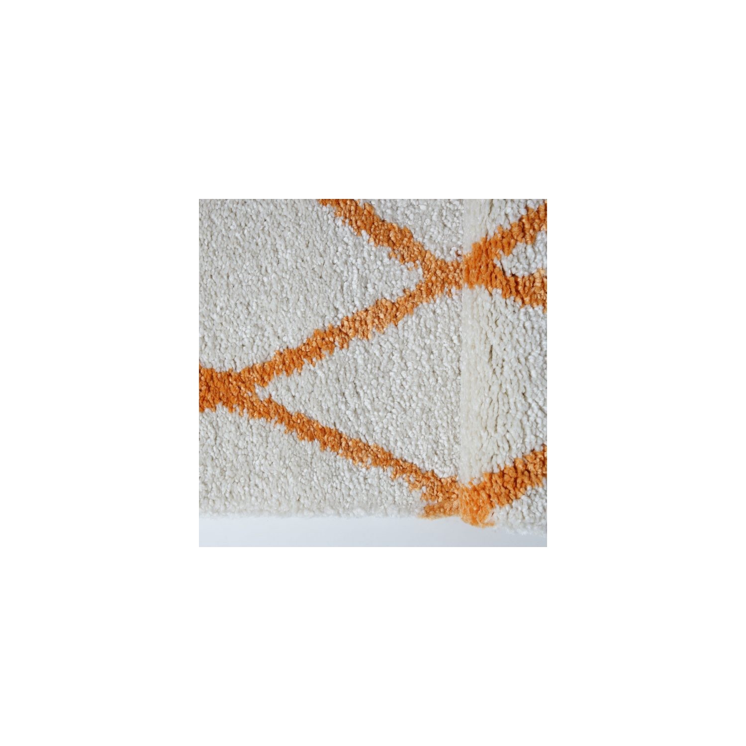 Toronto Trellis Ivory Orange Area Rug 5'2" x 7' 5"