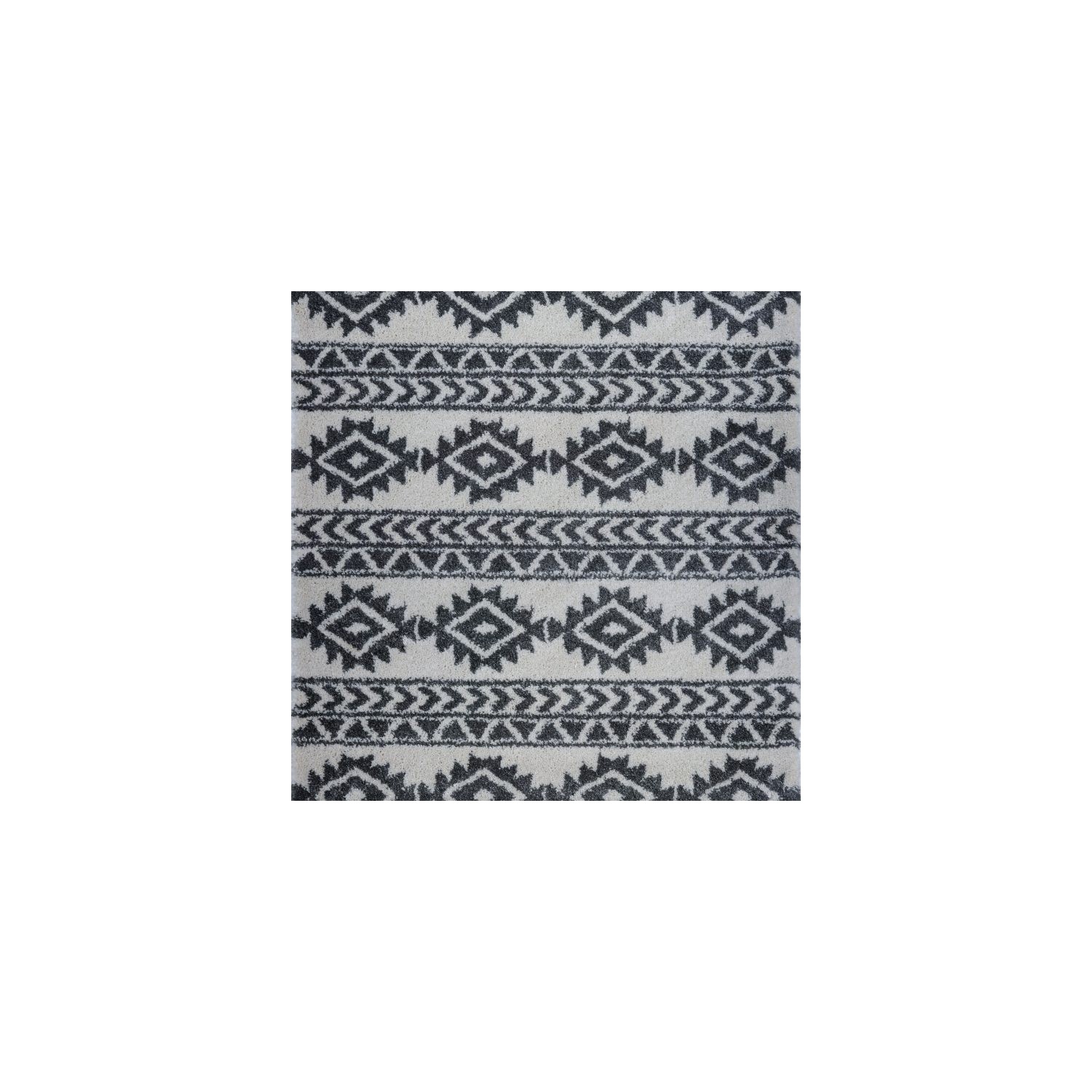 Tapis d’appoint American Native Ivory, 7 pi 10 po x 10 pi 6 po, gris