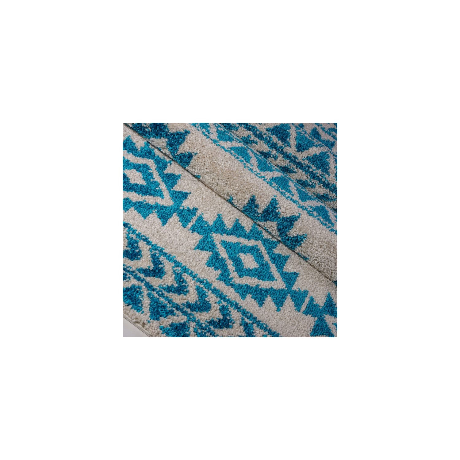 Tapis turquoise American Native Ivory 7 pi 10 po x 10 pi 6 po