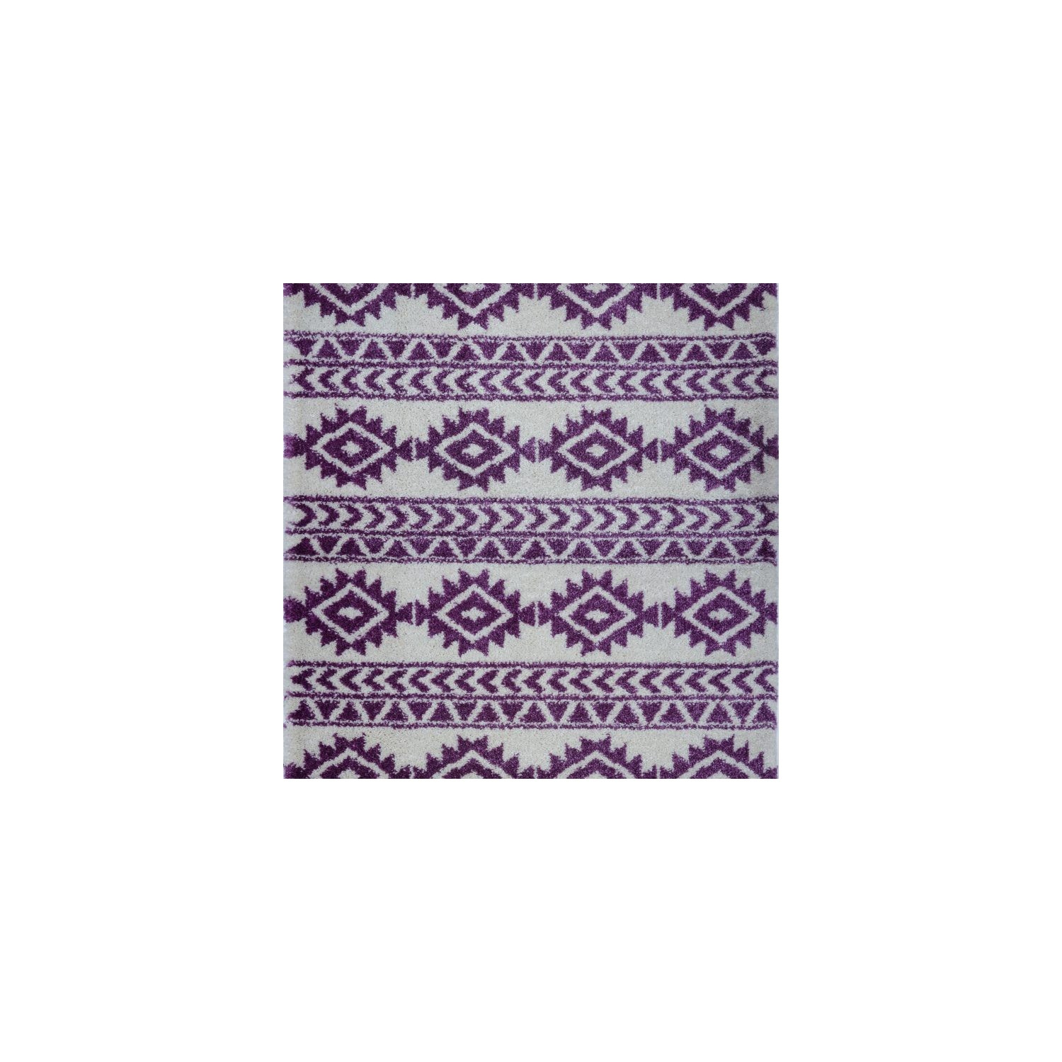 Tapis d’appoint American Native Ivory Purple 6 pi 5 po x 9 pi 5 po