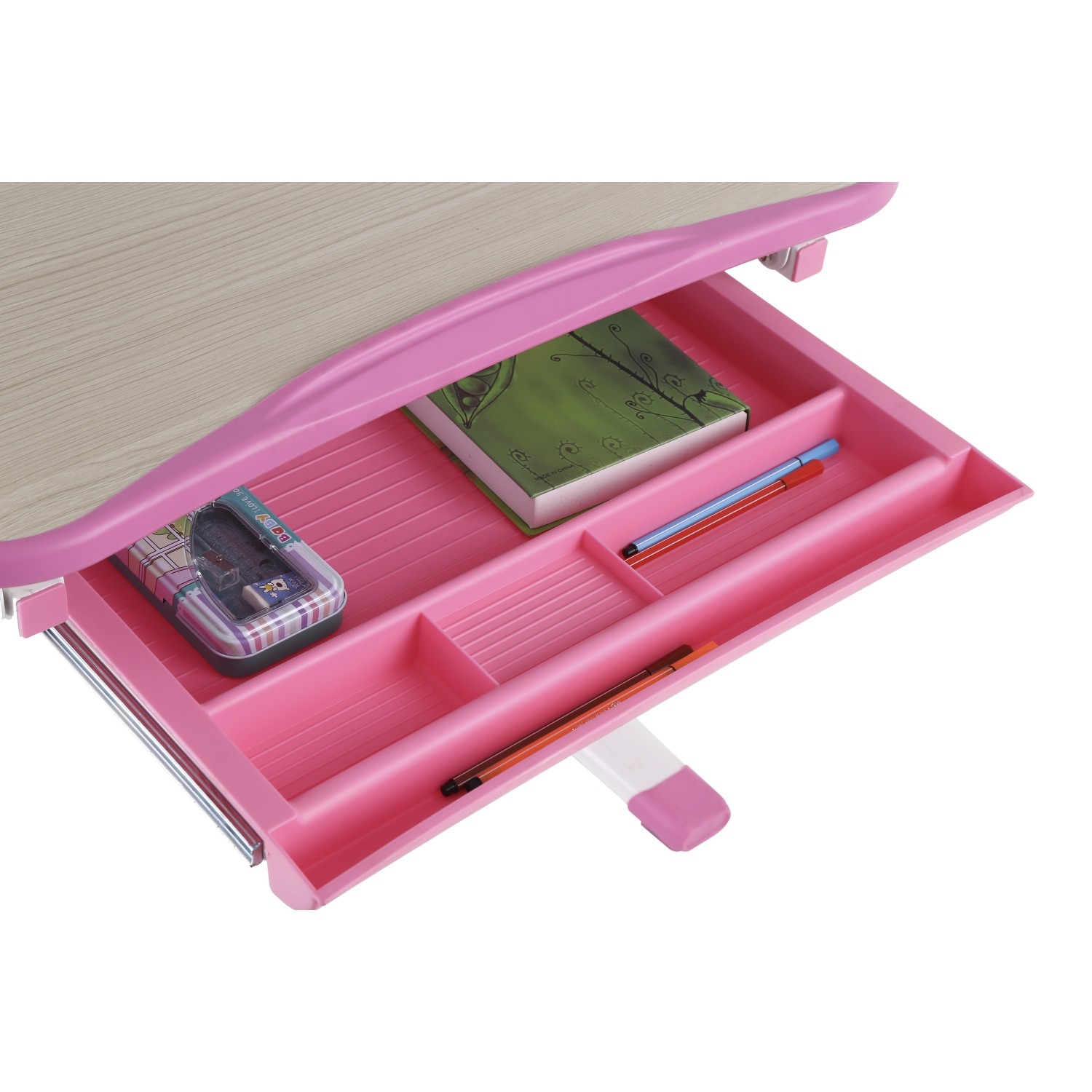 GALILEO Kids Desk and Chair Set | Ergonomic Children's Desk | Kids Table with upgraded Chair | Pink Arts Table w/Tilt Feature