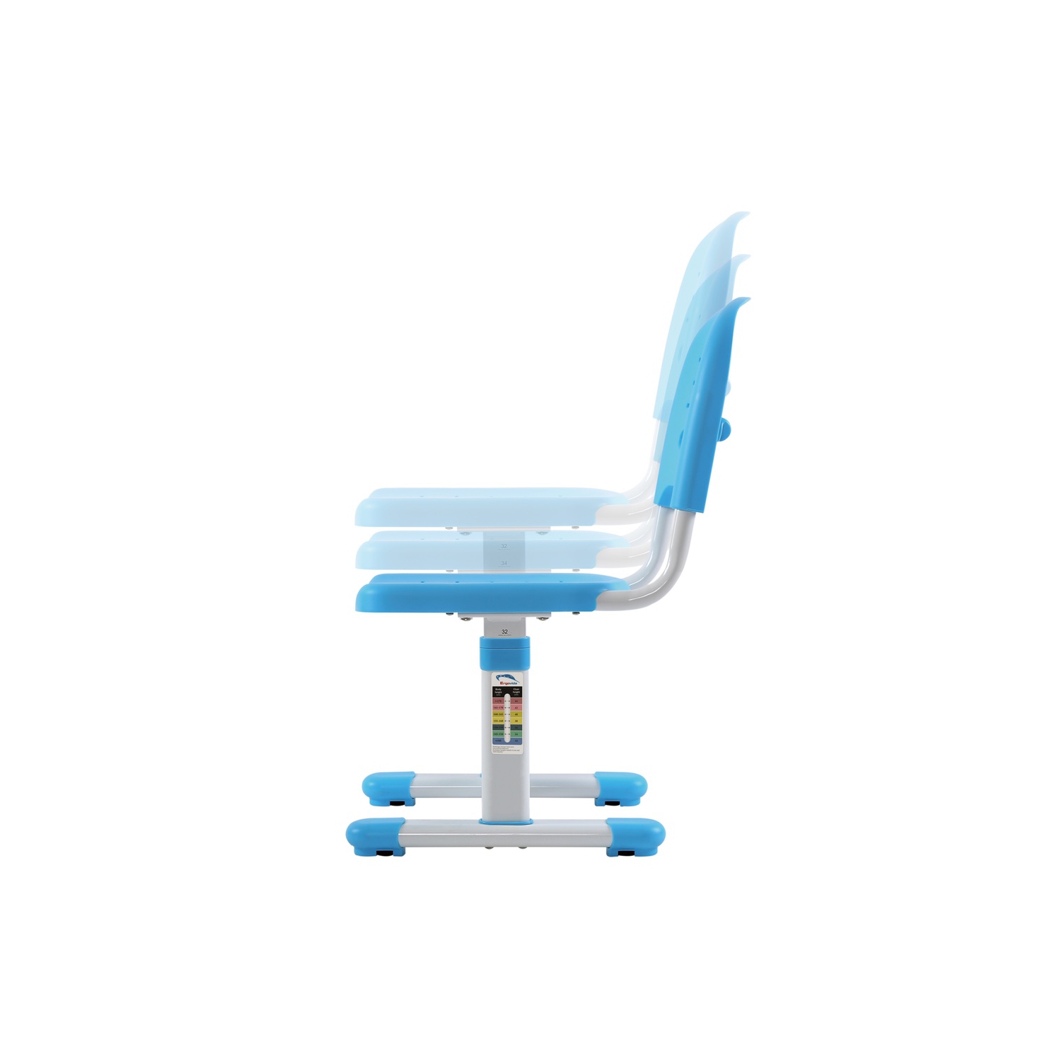 AVICENNA Kids Desk & Chair Set | Children Table w/Tilt feature | Blue Study Table and Chair Set