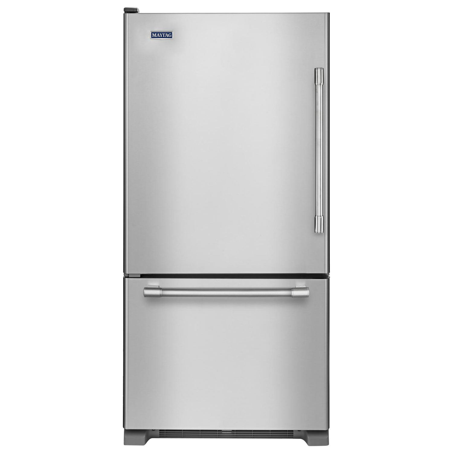 Réfrigérateur à congélateur inférieur avec éclairage DEL 19 pi³ 30 po de Maytag - Inox