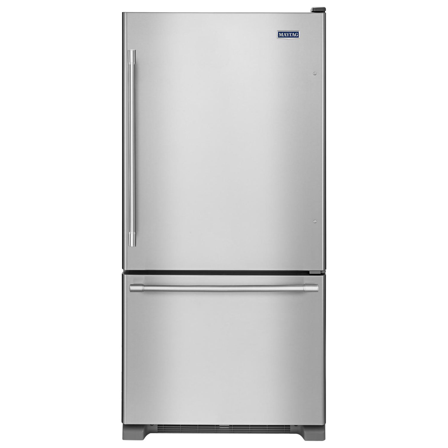 Maytag 33" 22 Cu. Ft. Bottom Freezer Refrigerator with LED Lighting - Stainless Steel