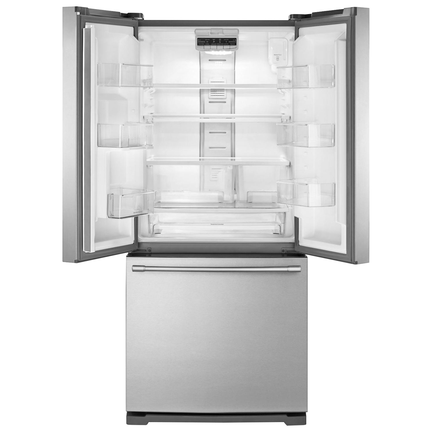 Réfrigérateur deux portes 20 pi³ 30 po avec éclairage DEL de Maytag - Acier inoxydable